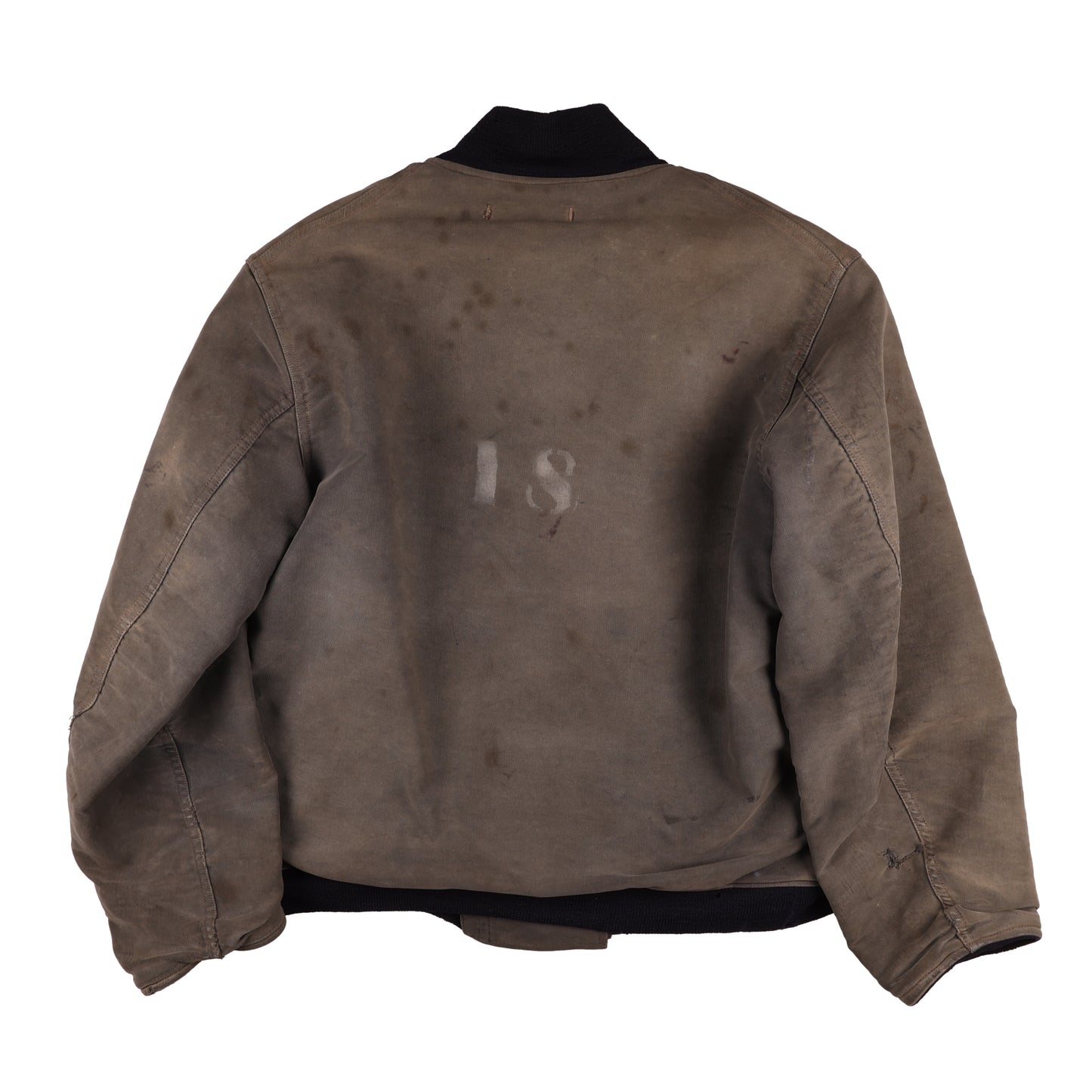 WWII USN Deck Hook Jacket & Foul Weather Deck Cap Identified to Arne A. Hautala Size 36 & 7 (1943)