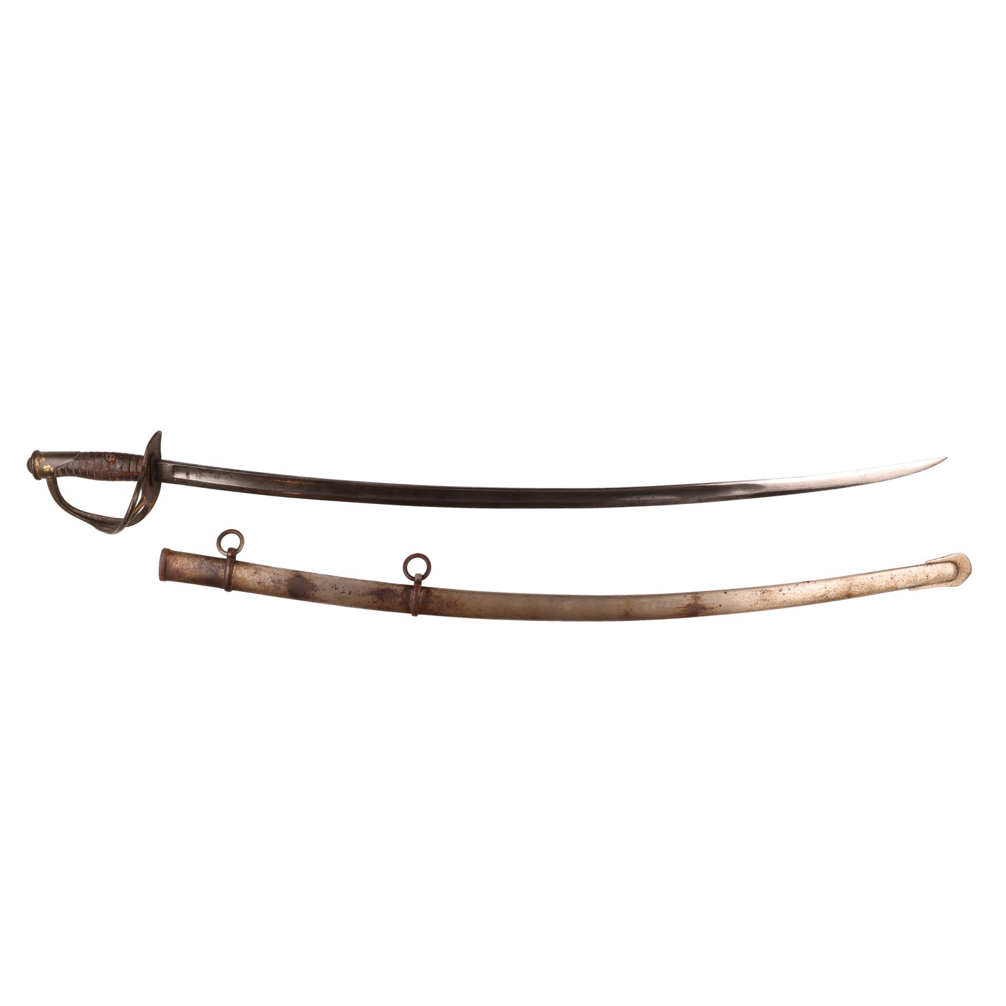 Civil War Union Army M1860 Light Cavalry Saber with Steel Scabbard by J.B. Allere (1863)