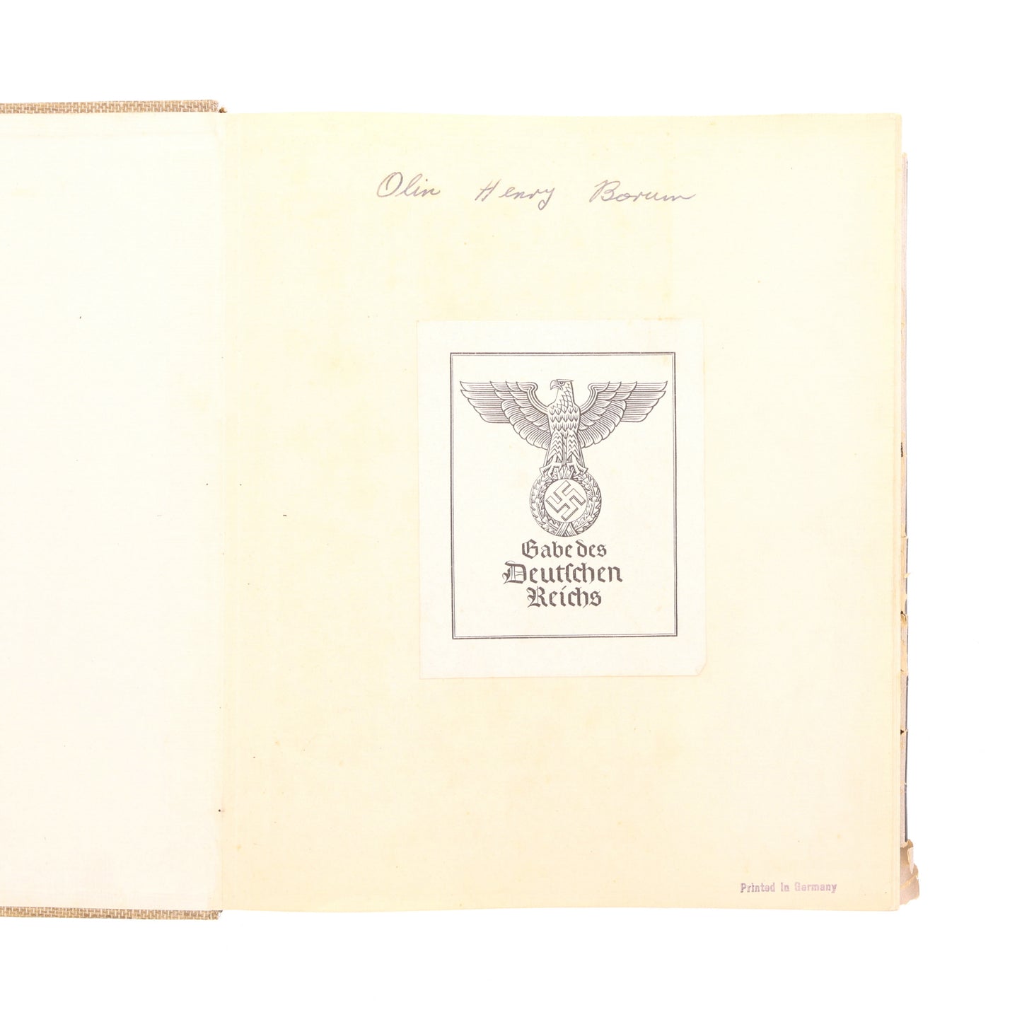 Deutsche Kunst im Wandel der Zeiten by Wilhelm Müseler with Signed Letter from Ambassador Ernst Wendler to the UNC German Language Department (May 26, 1937)