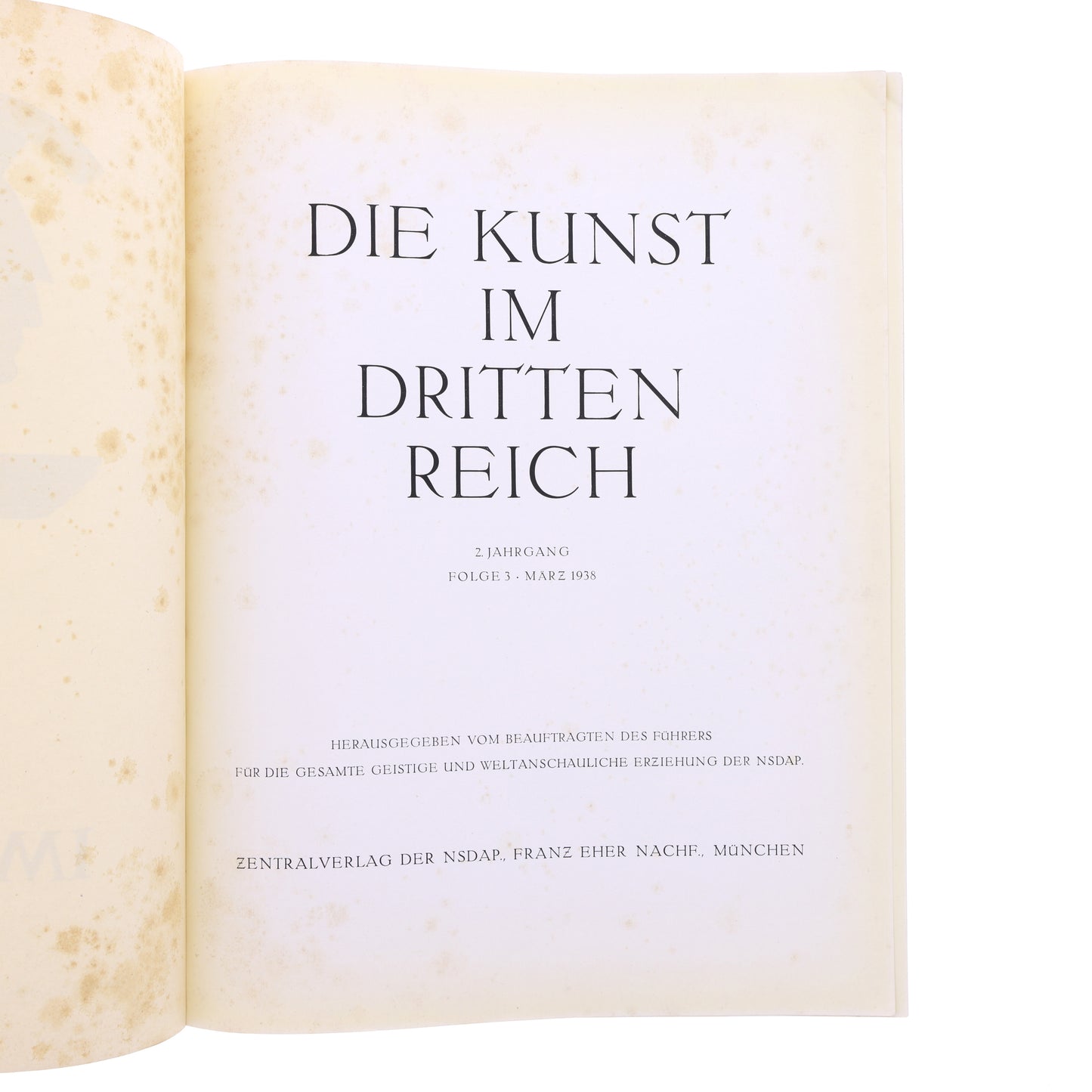 Die Kunst Im Dritten Reich (Marz 1938)