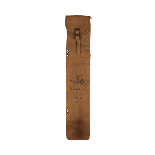 WWI U.S. Army Signal Corps Flag Kit Carrier by Mills Identified to "Battery D, 21st Field Artillery Regiment" (1917)