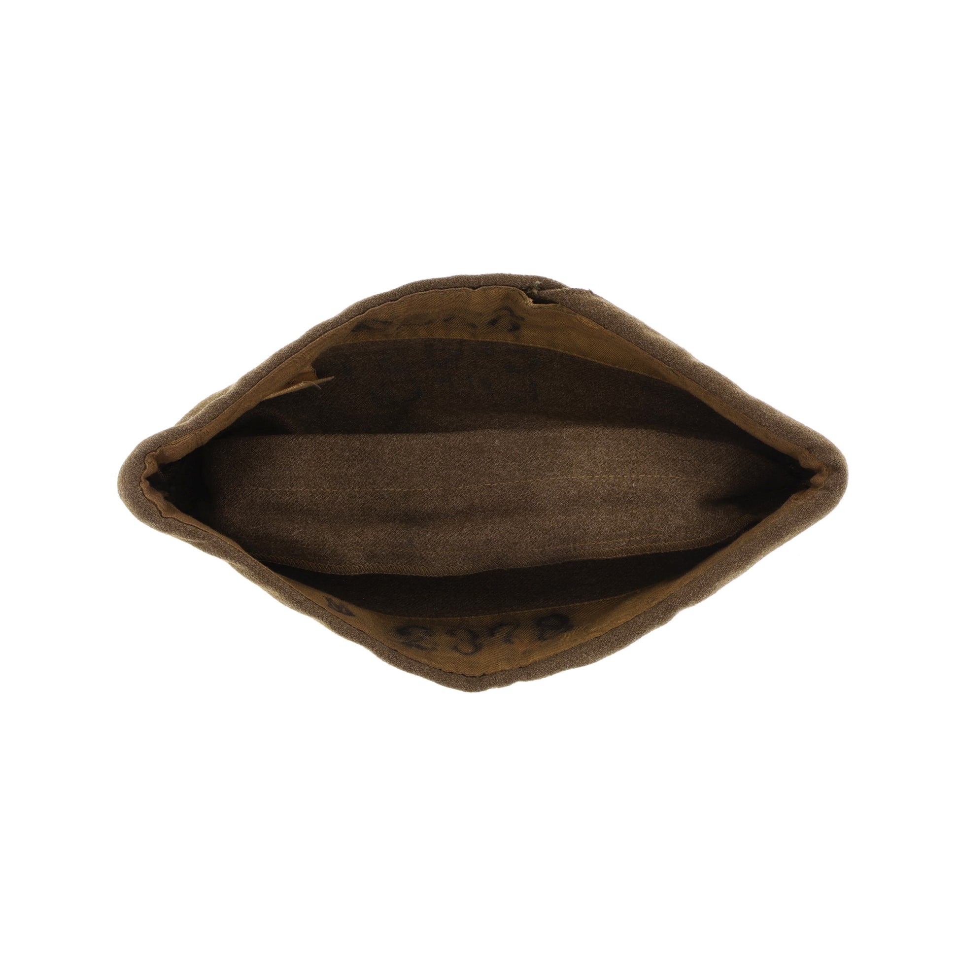 WWII U.S. Army Wool Garrison Cap by Charm, Inc. Marked with Laundry Number (Size 7 1/8)