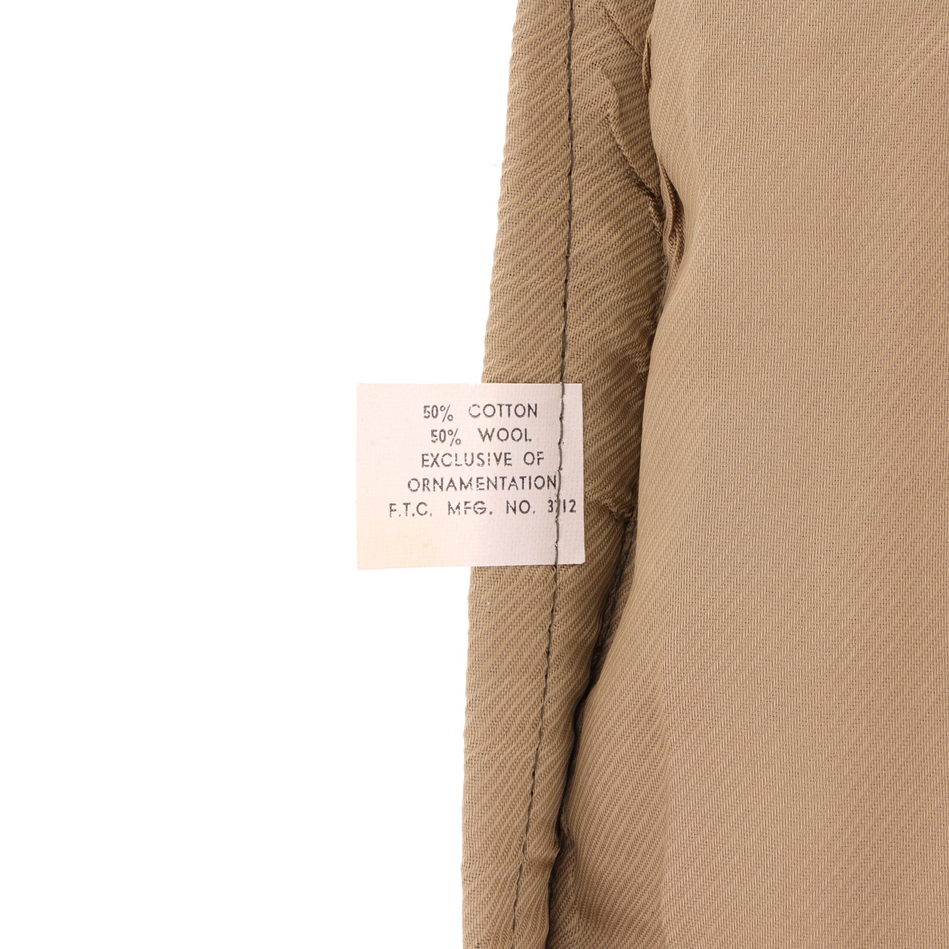 WWII U.S. Army Officer's "Chocolate" Gabardine Wool Garrison Cap (Size 6 7/8)