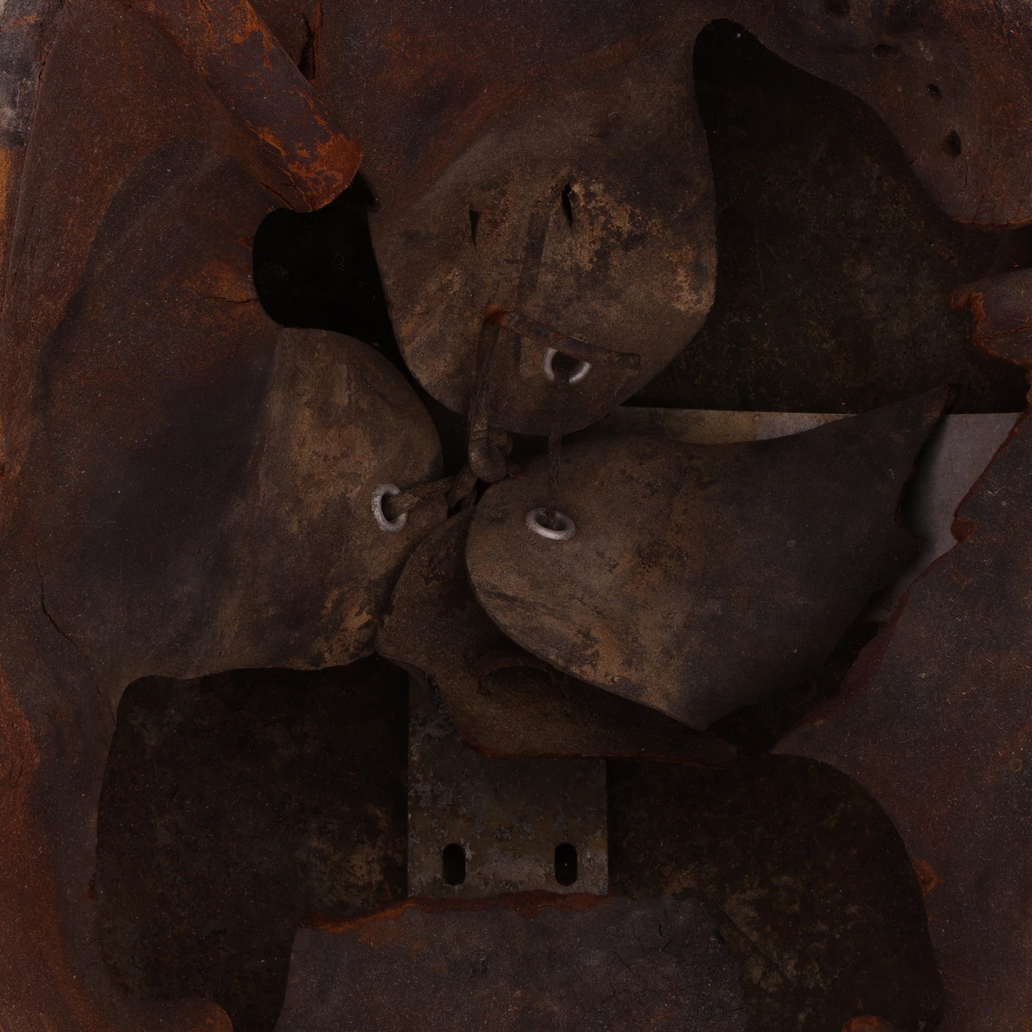 Pre-WWII U.S. M1917A1 "Kelly" Helmet with Black & White Camouflage Paint (Converted WWI Shell)