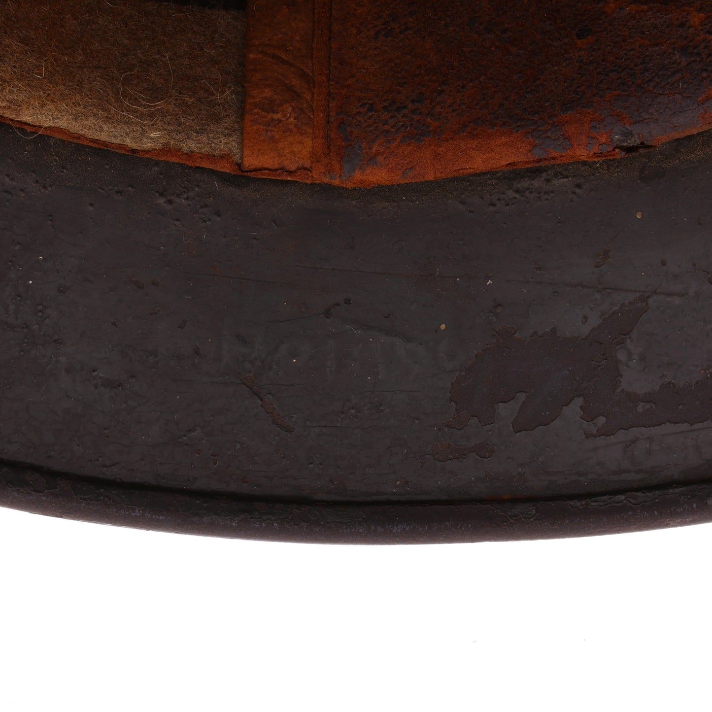 WWII German M40 Reissued Ex-Single Decal Heer Helmet with Whitewash Camouflage Remnants Named to "Heinsohn" (Q64)