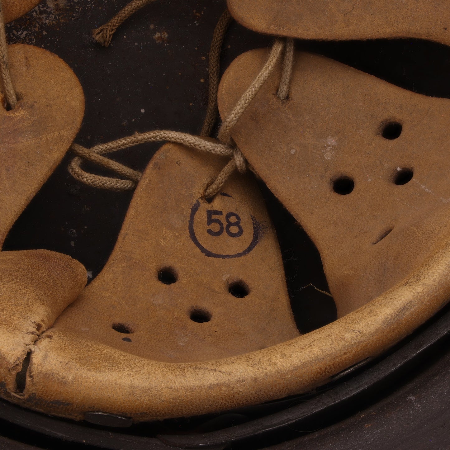 WWII German M42 No Decal Waffen-SS Helmet Identified to Uscha. Raimonds Galdins & Oscha. W. Döhler (Size 66)