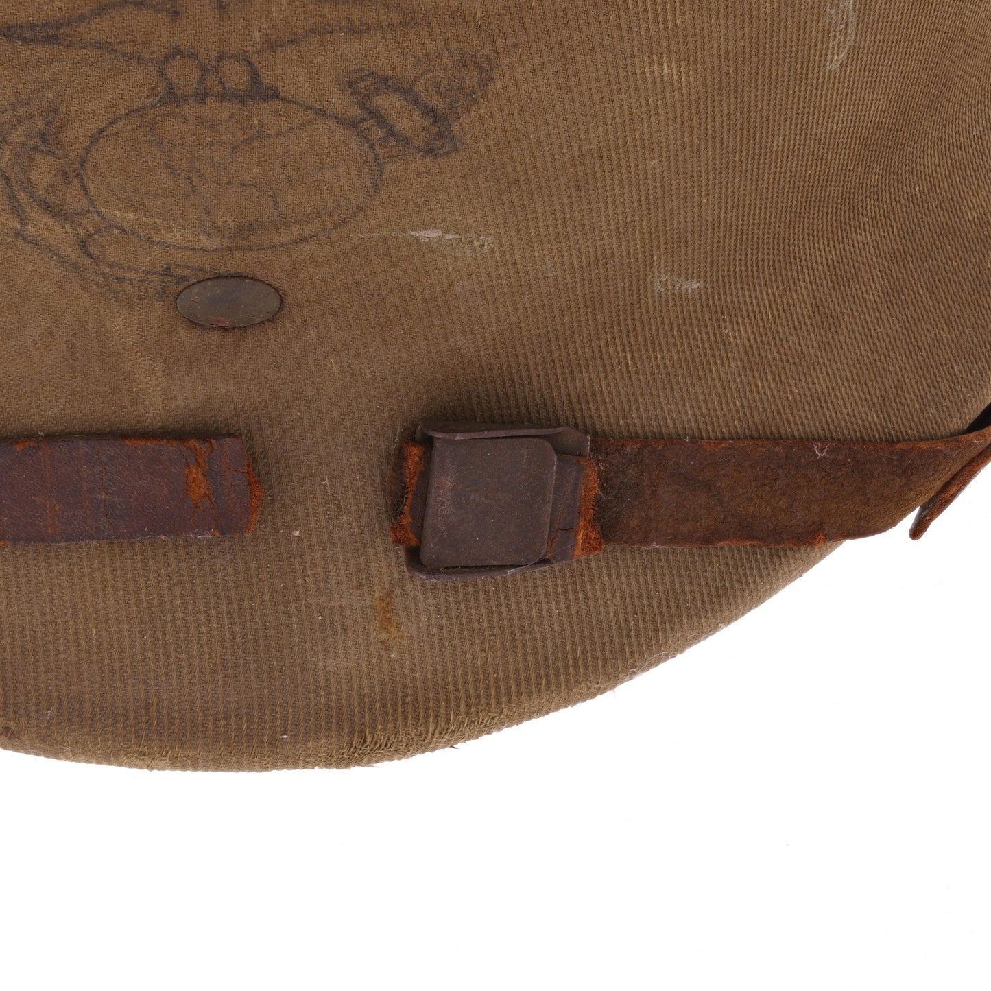 WWII USMC Hawley M-1 Helmet Liner with Improvised Headband Used by 2 Servicemen (1942)