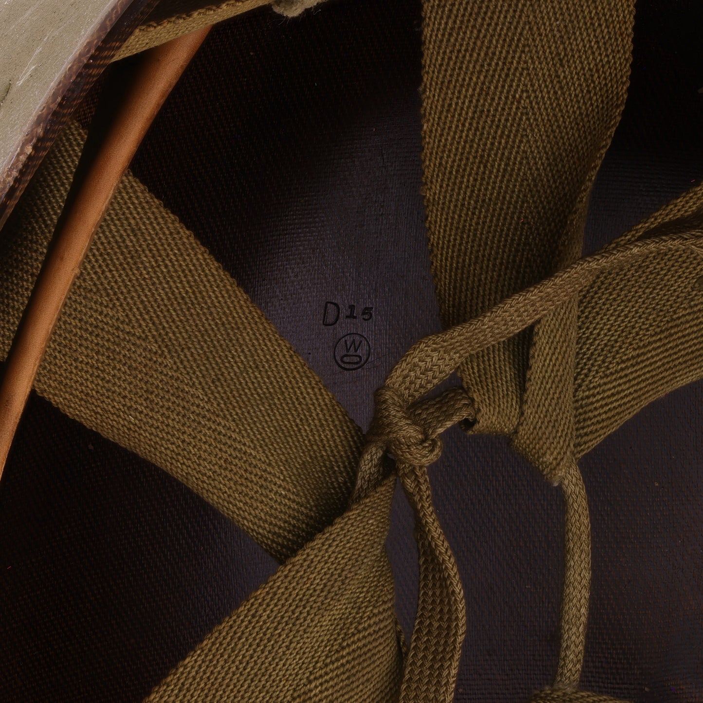 WWII U.S. Westinghouse M-1 Helmet Liner with Headband & Neckband (1943-44)