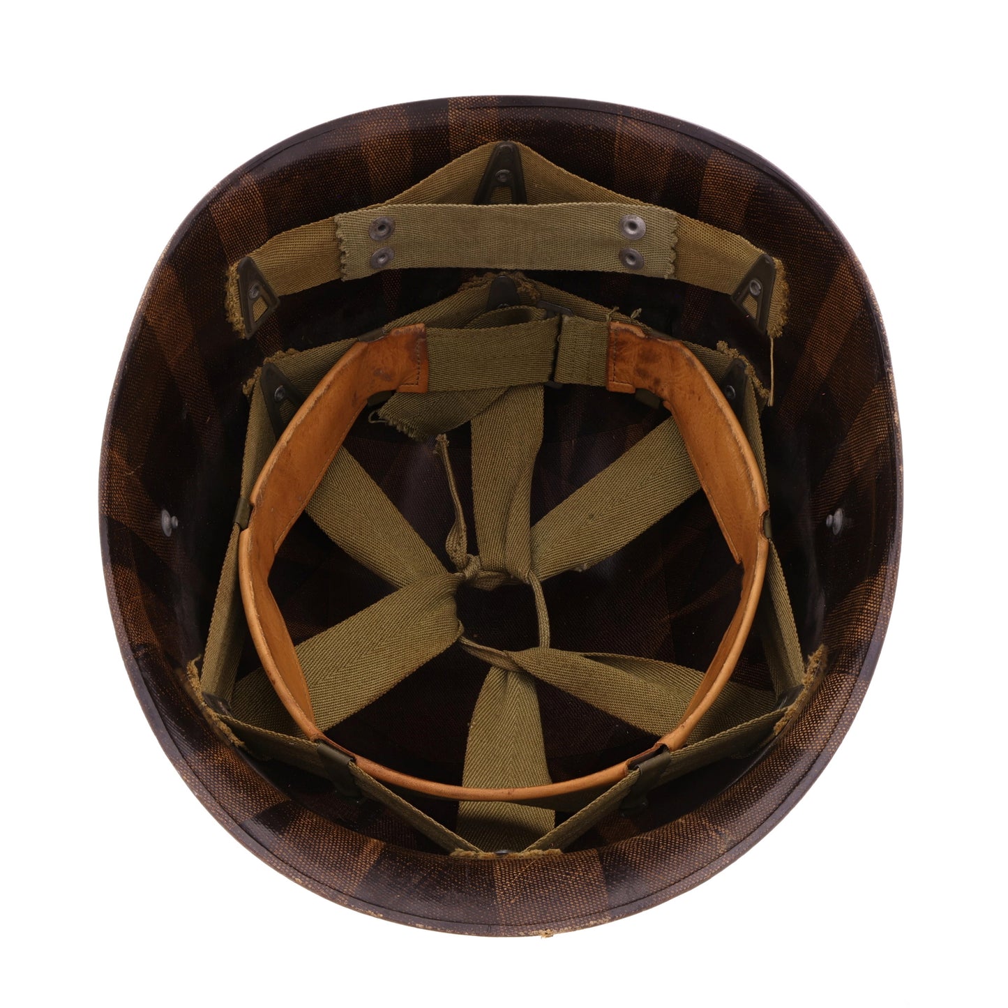 WWII U.S. Westinghouse M-1 Helmet Liner with Headband & Neckband (1943-44)