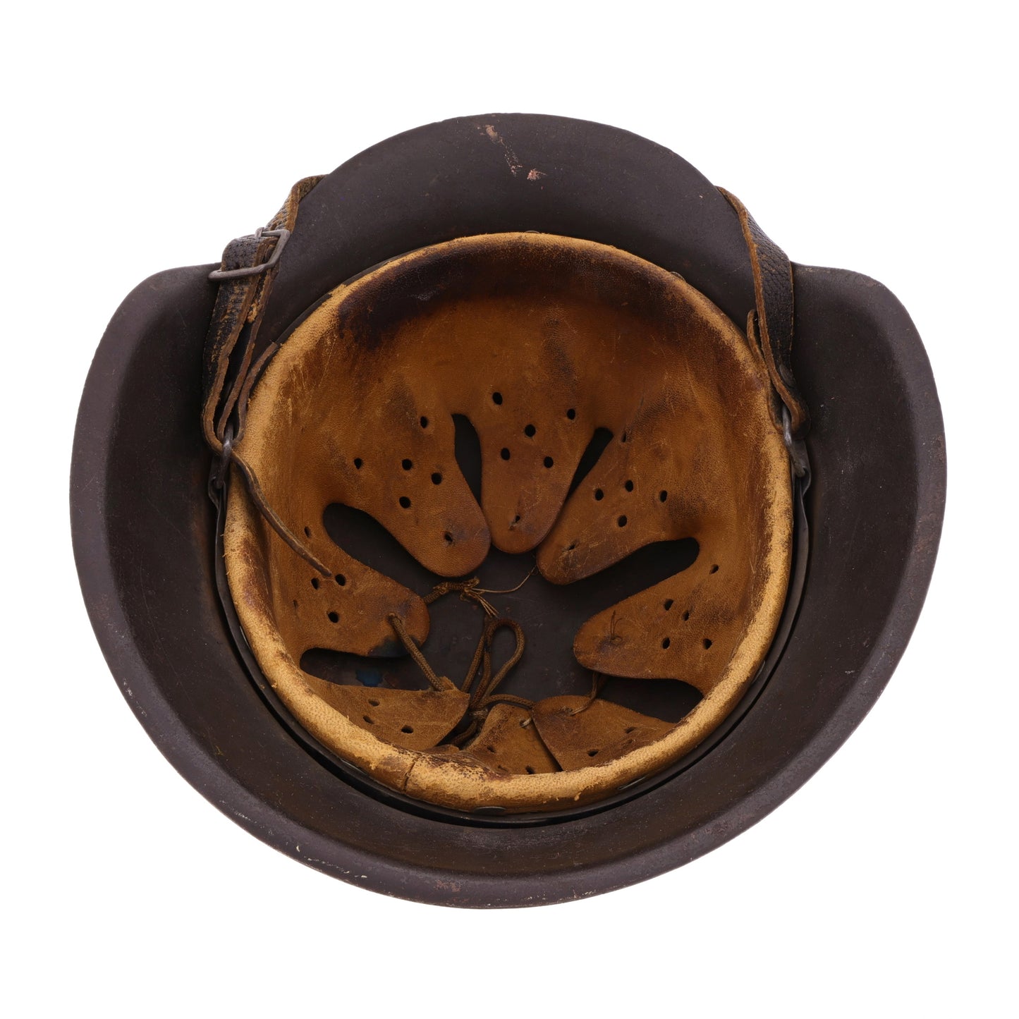 WWII German M42 Ex-Double Decal Polizei Helmet (hkp62)