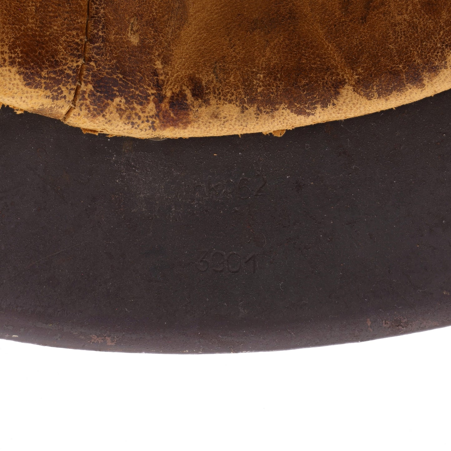 WWII German M42 Ex-Double Decal Polizei Helmet (hkp62)