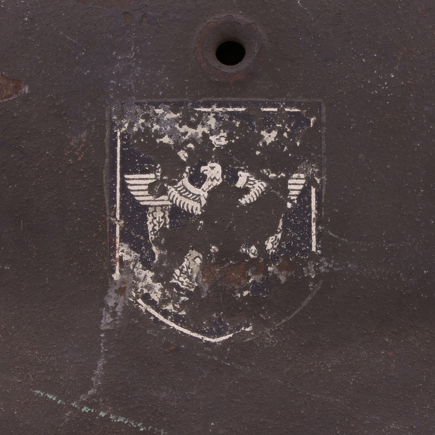 WWII German M42 Double Decal Polizei Helmet (EF66)