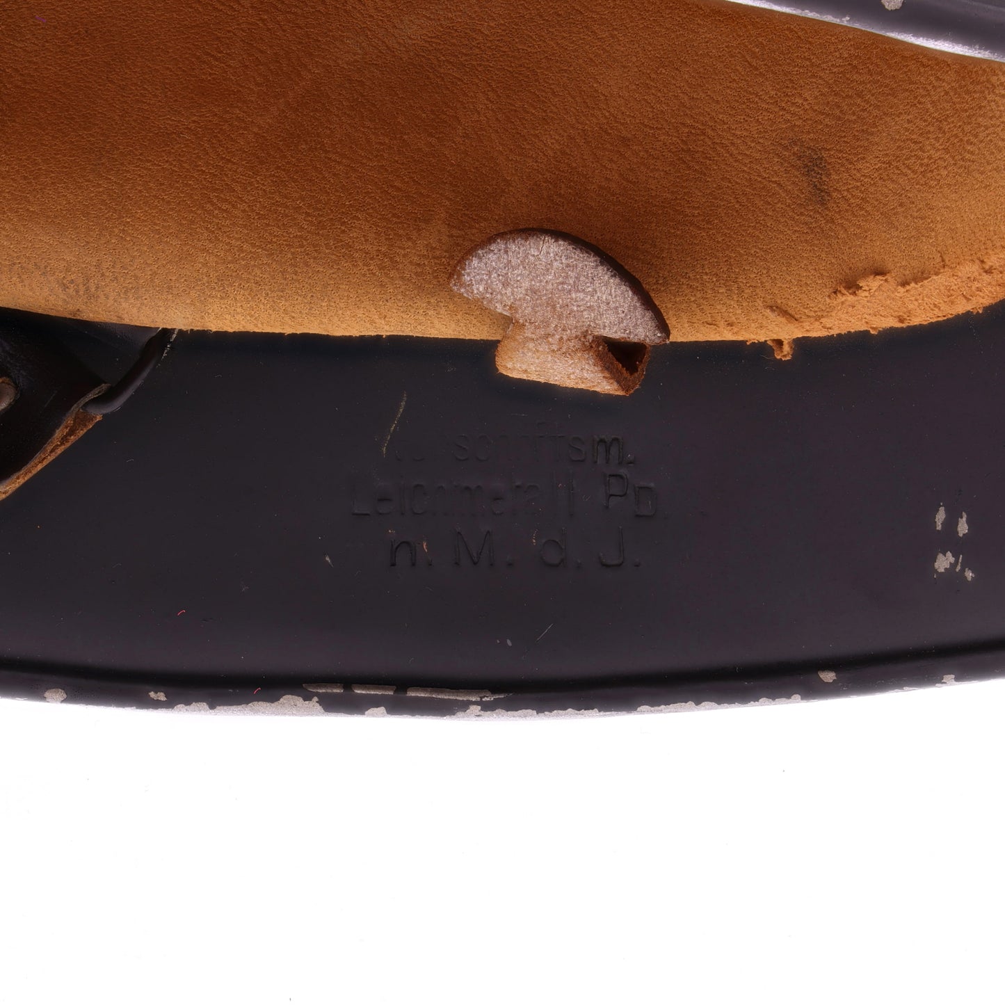 WWII German M34 Double Decal Feuerschutzpolizei Helmet