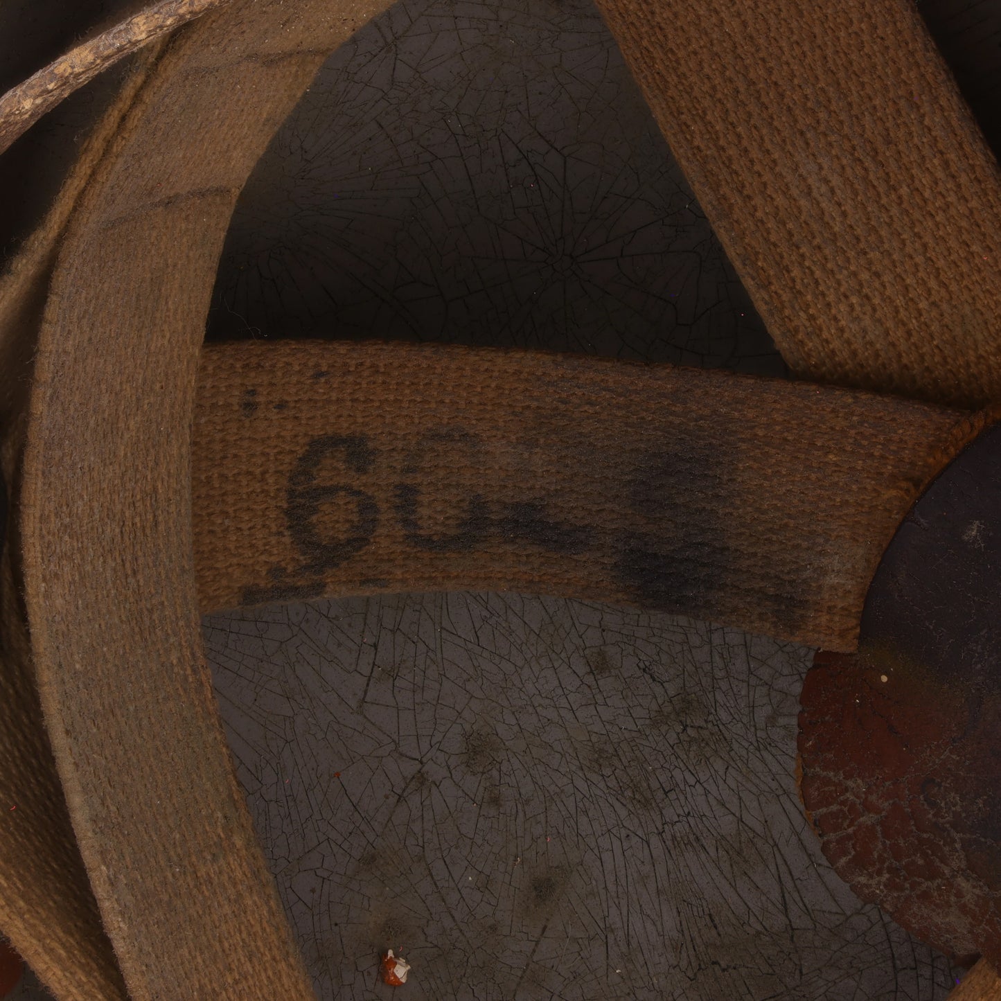 WWII U.S. Army Riddell Paratrooper Training Helmet Marked with Laundry Number (1941-42)