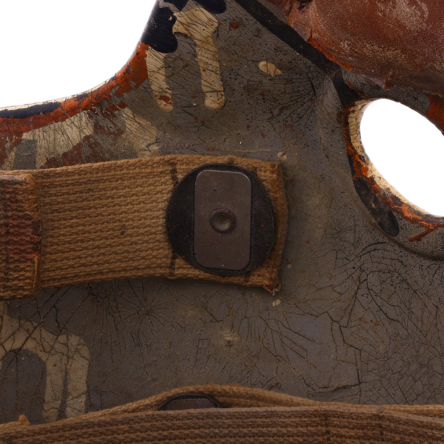 WWII U.S. Army Riddell Paratrooper Training Helmet Marked with Laundry Number (1941-42)
