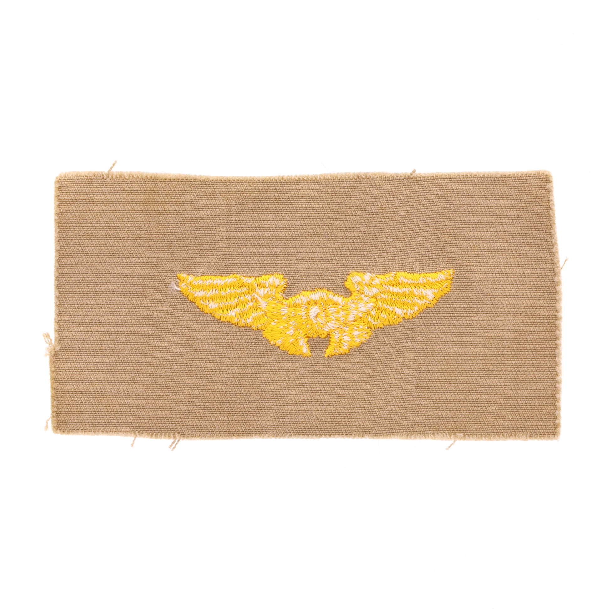 WWII U.S. Army Air Corps Flight Instructor Observer Wings (Khaki Backing)