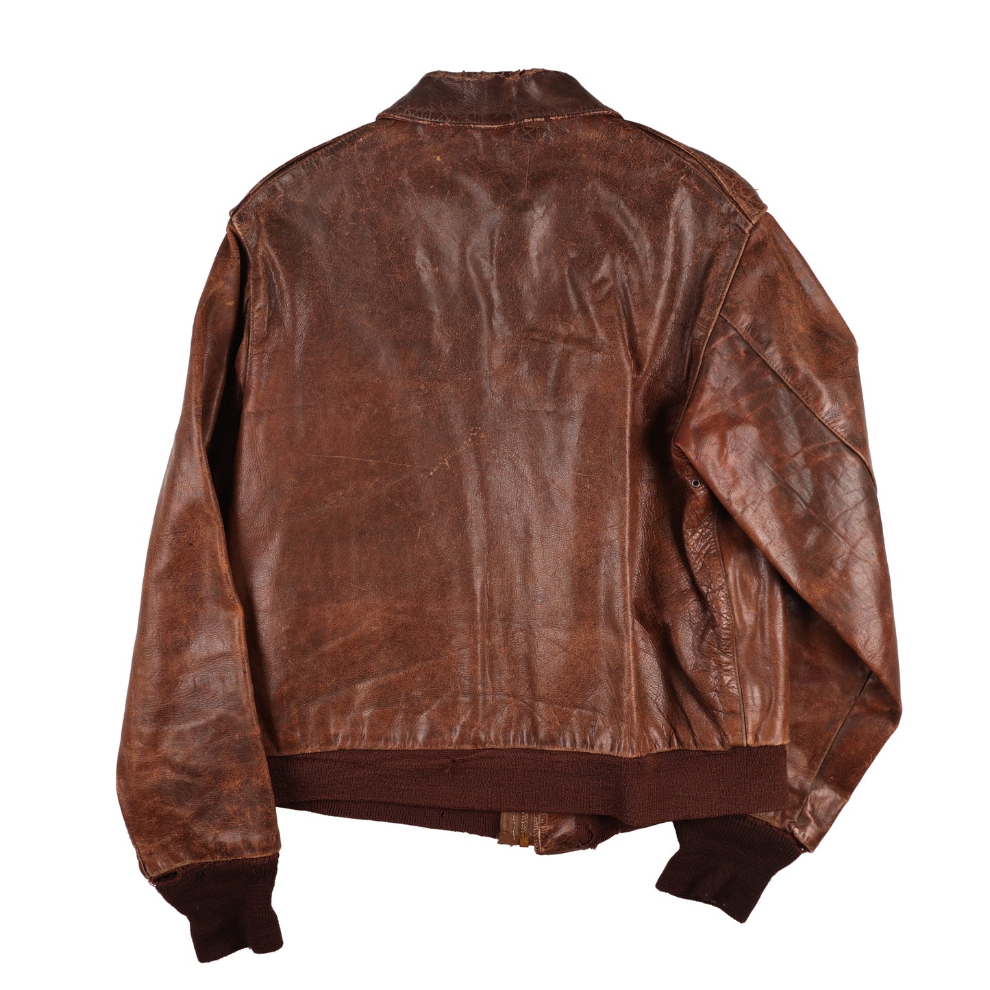 WWII USAAF Type A-2 Leather Flight Jacket Identified to Lt. James G. Kotapish