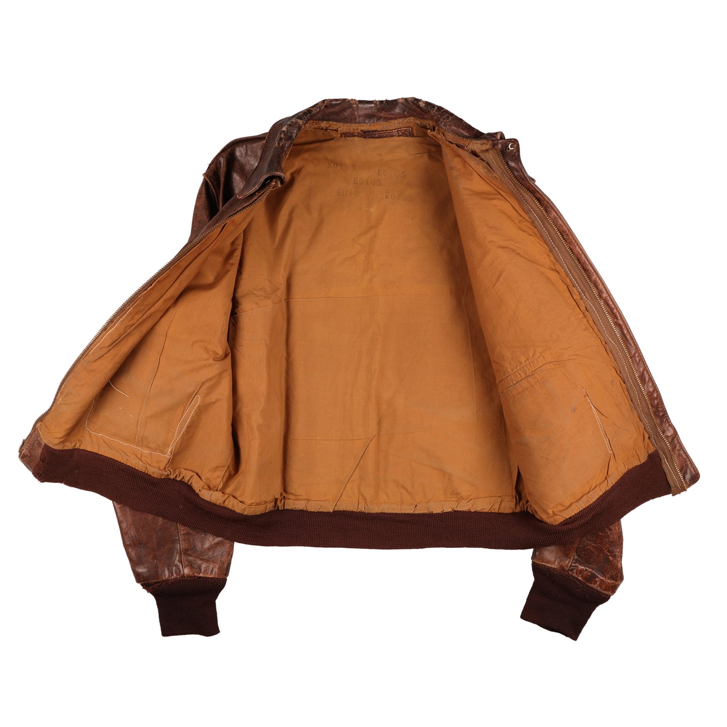 WWII USAAF Type A-2 Leather Flight Jacket Identified to Lt. James G. Kotapish