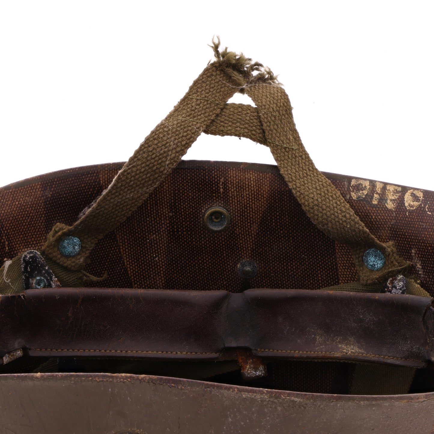 Korean War U.S. Westinghouse/Micarta M-1C Paratrooper Helmet Liner with Headband Identified to Robert J. Niles (1953)