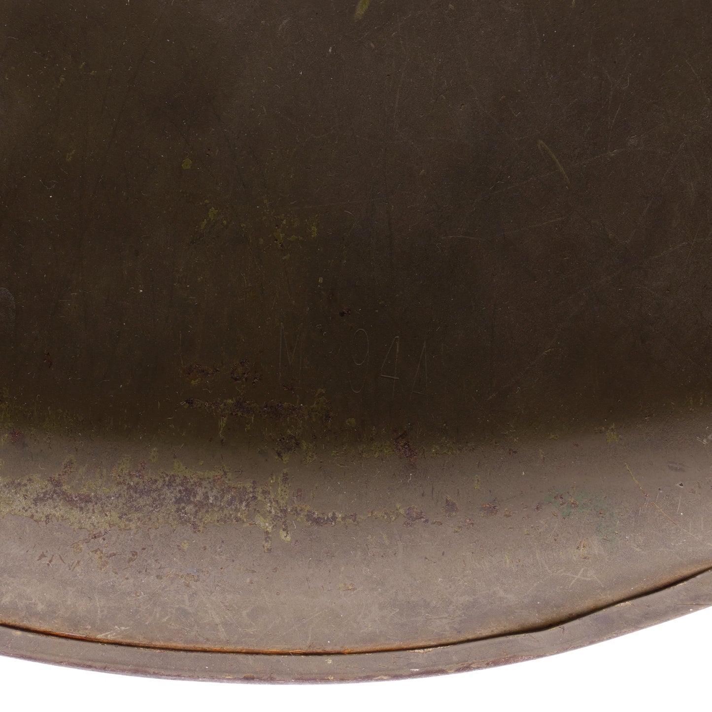 Korean War U.S. McCord Swivel Loop M-1 Helmet Shell with Painted Captain's Rank (1951-58)