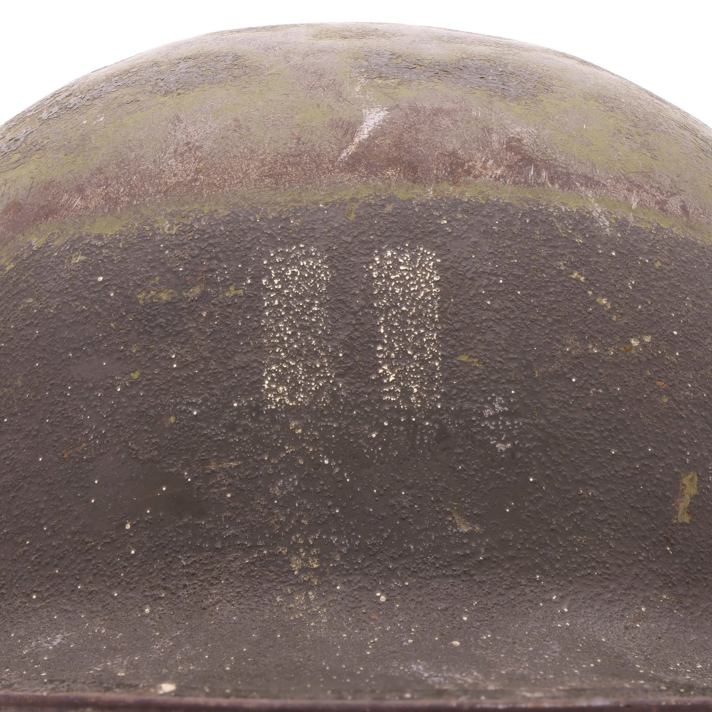 Korean War U.S. McCord Swivel Loop M-1 Helmet Shell with Painted Captain's Rank (1951-58)