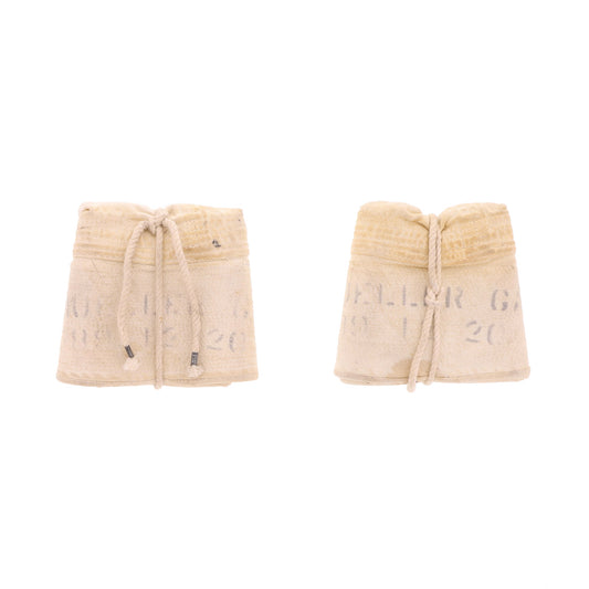 Lot of 2 WWII USN White Dixie Cup Caps Identified to G. A. Mueller