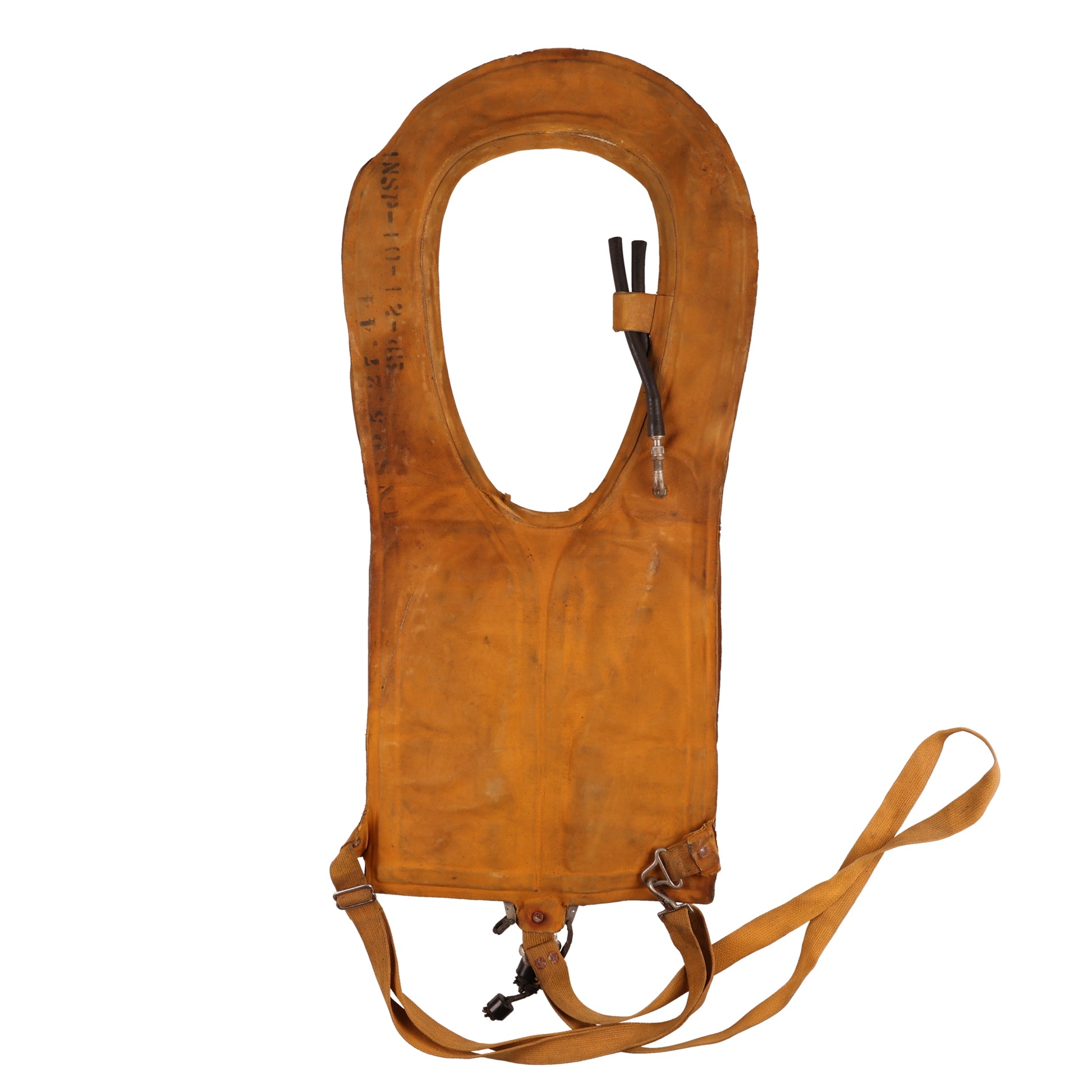 WWII USAAF Type B-4 Mae West Life Preserver by Air Cruisers, Inc. Named to "Lt. McLean" Used by D-Day Forces (1943)