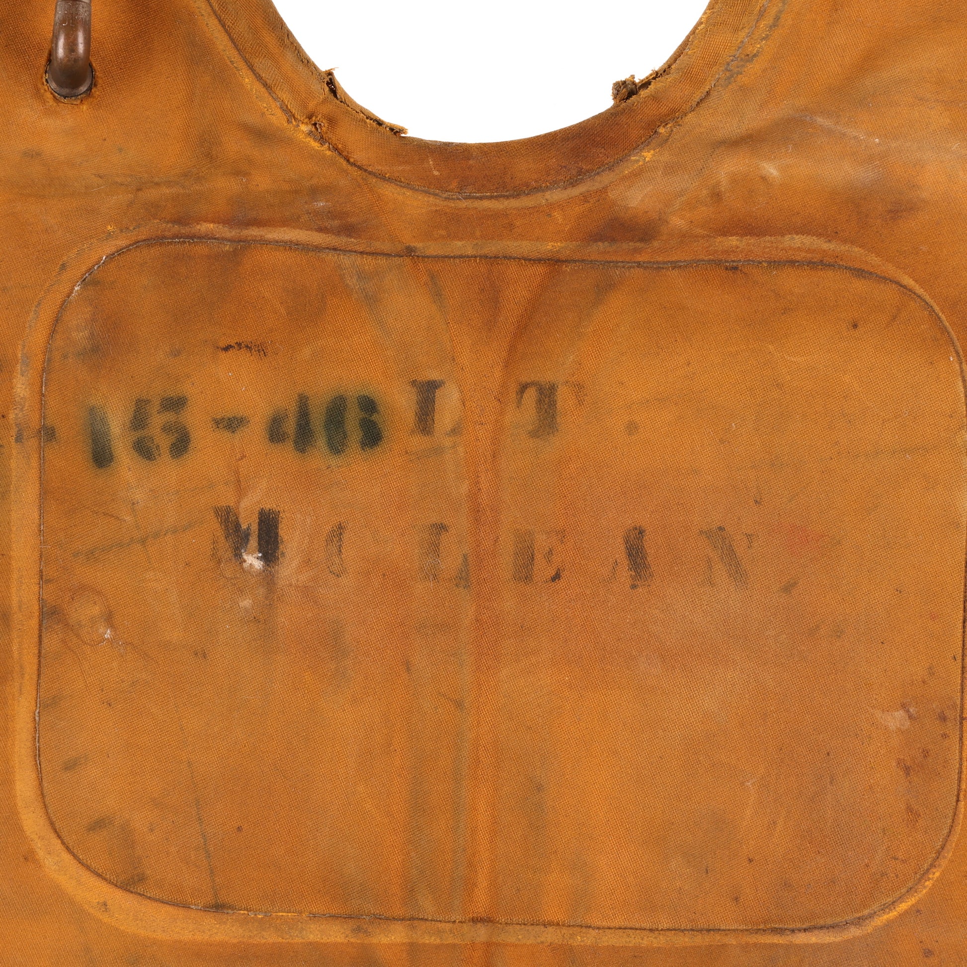 WWII USAAF Type B-4 Mae West Life Preserver by Air Cruisers, Inc. Named to "Lt. McLean" Used by D-Day Forces (1943)