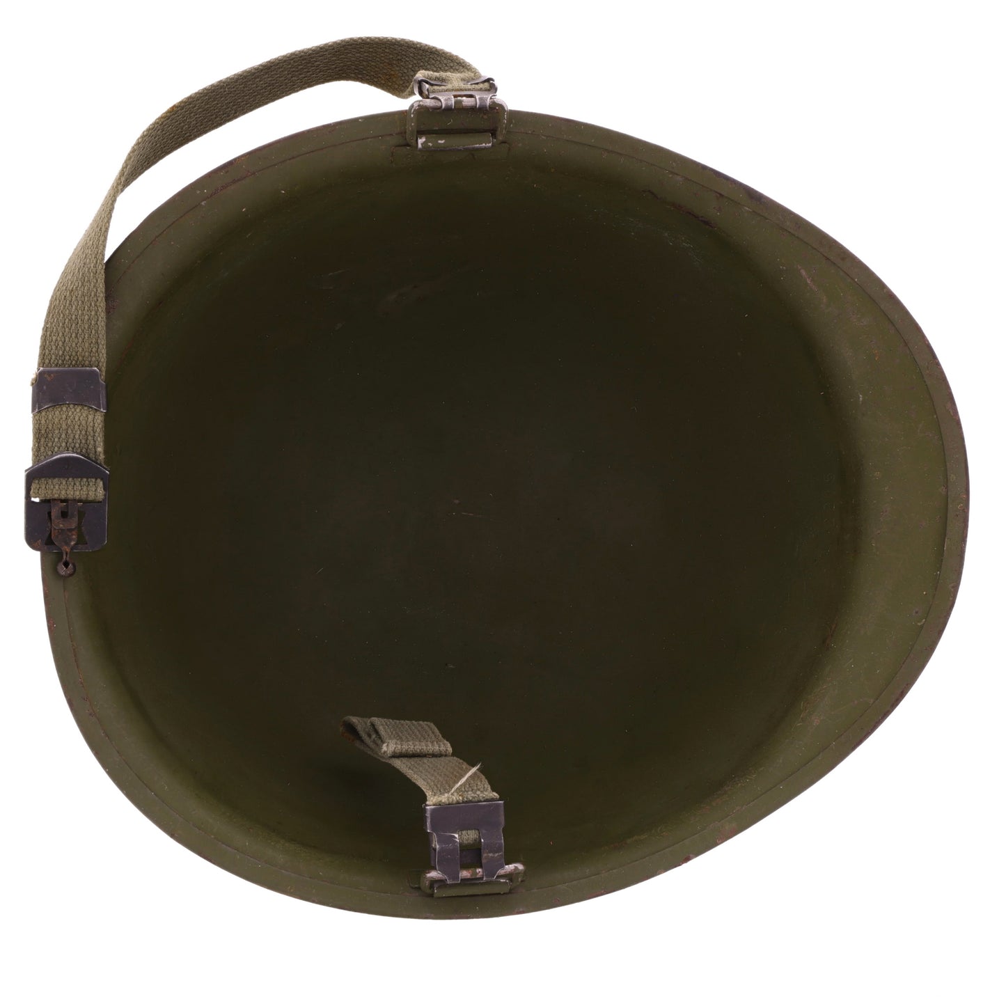 Original Vietnam War U.S. Ingersoll Swivel Loop M-1 Helmet & Liner Set with Camouflage Cover (1964-68) For Sale