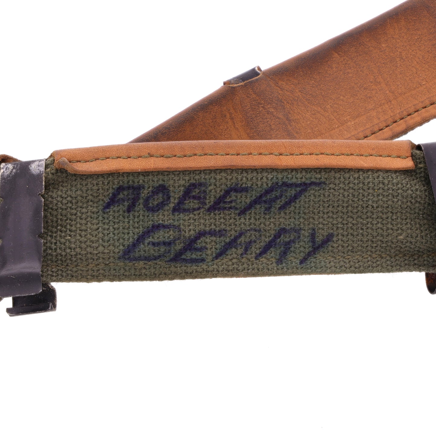 Vietnam War U.S. M-1 Helmet Liner Headband Identified to Robert Berry (1962)