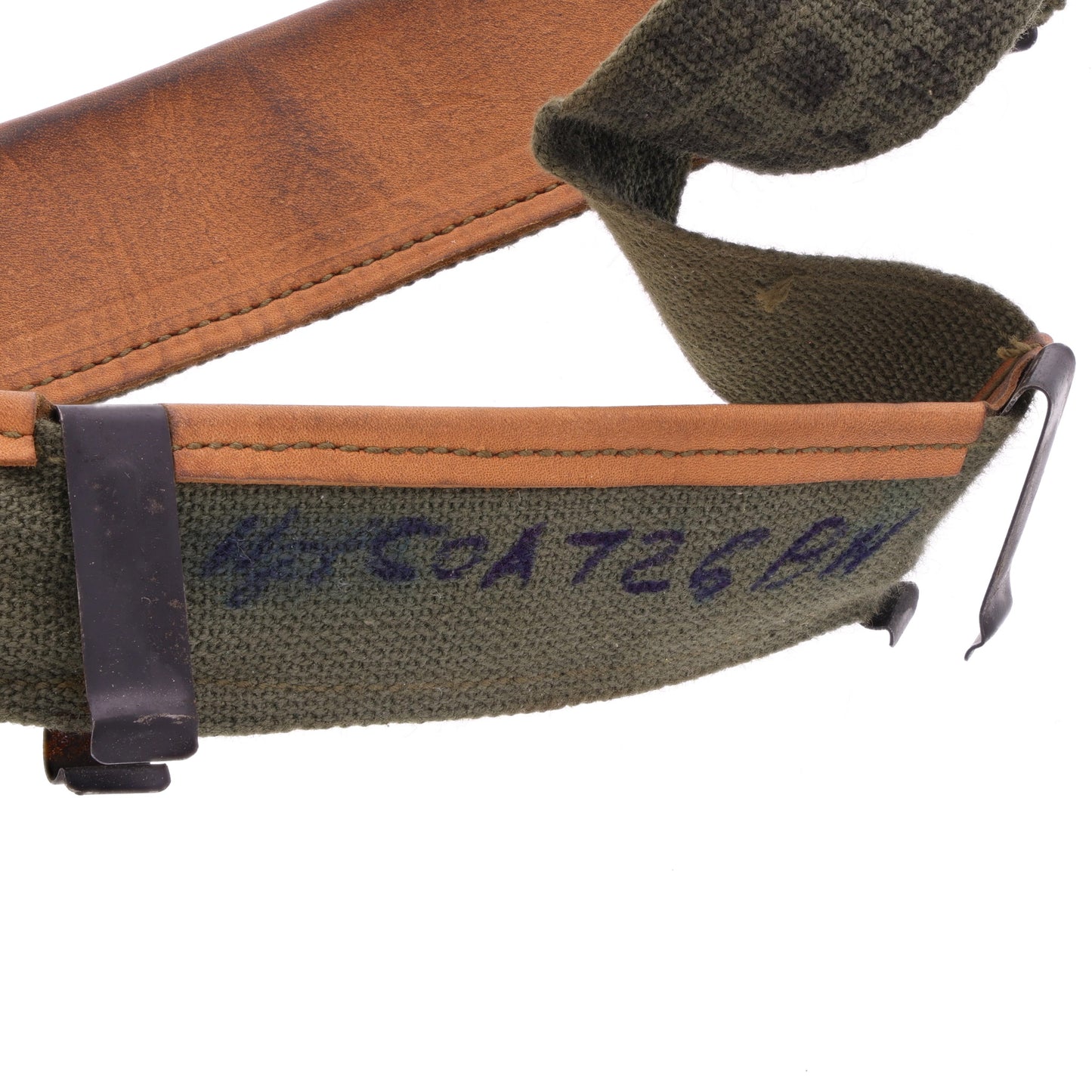 Vietnam War U.S. M-1 Helmet Liner Headband Identified to Robert Berry (1962)