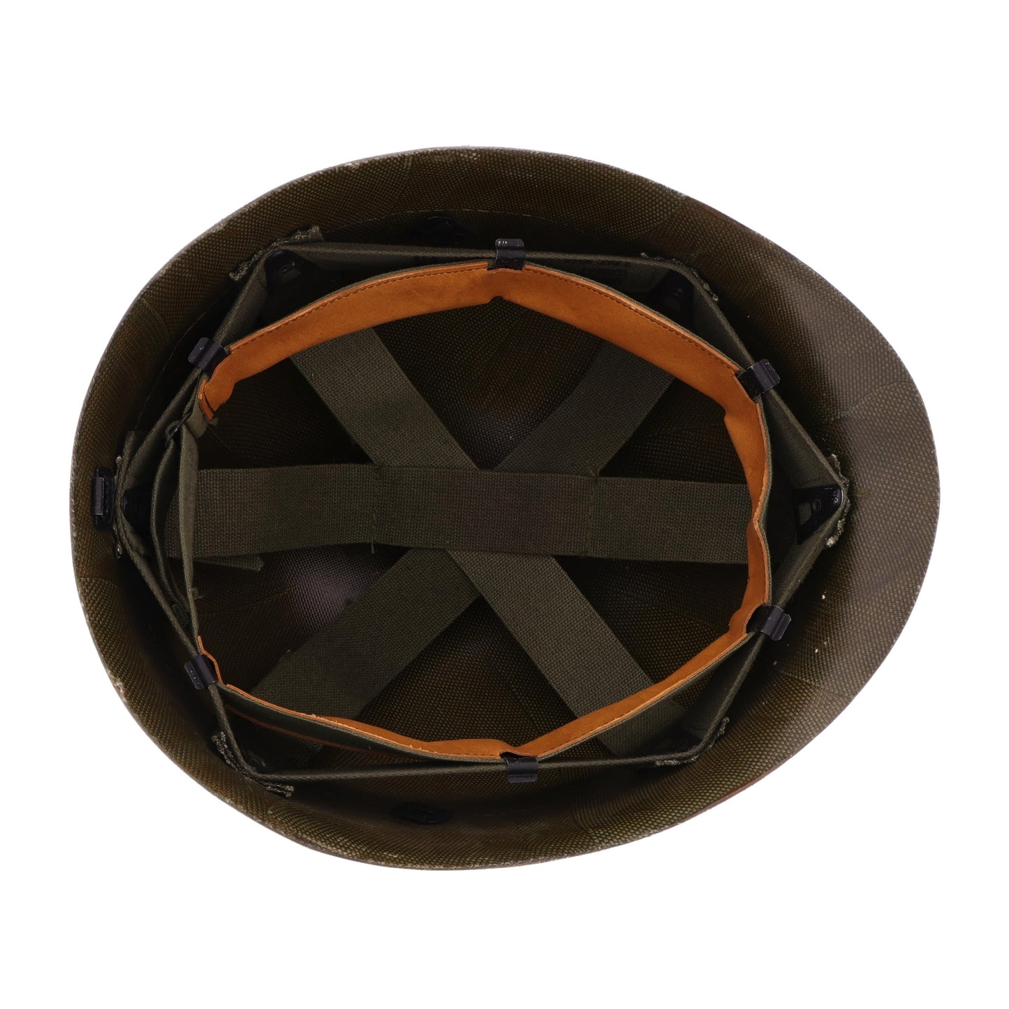 Original Vietnam War U.S. M-1 Helmet Liner with Headband (1965-69) For Sale