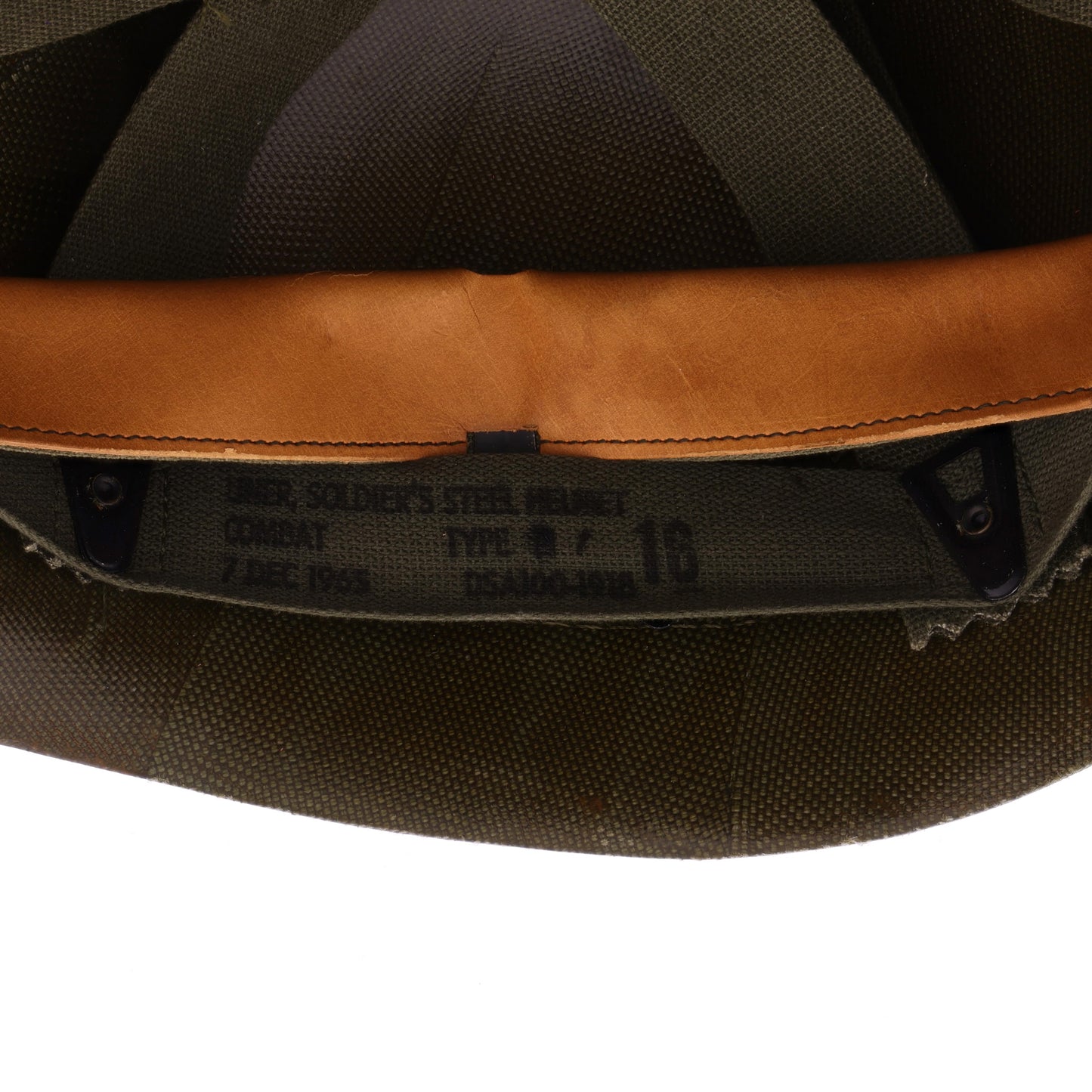 Vietnam War U.S. M-1 Helmet Liner with Headband (1965-69)
