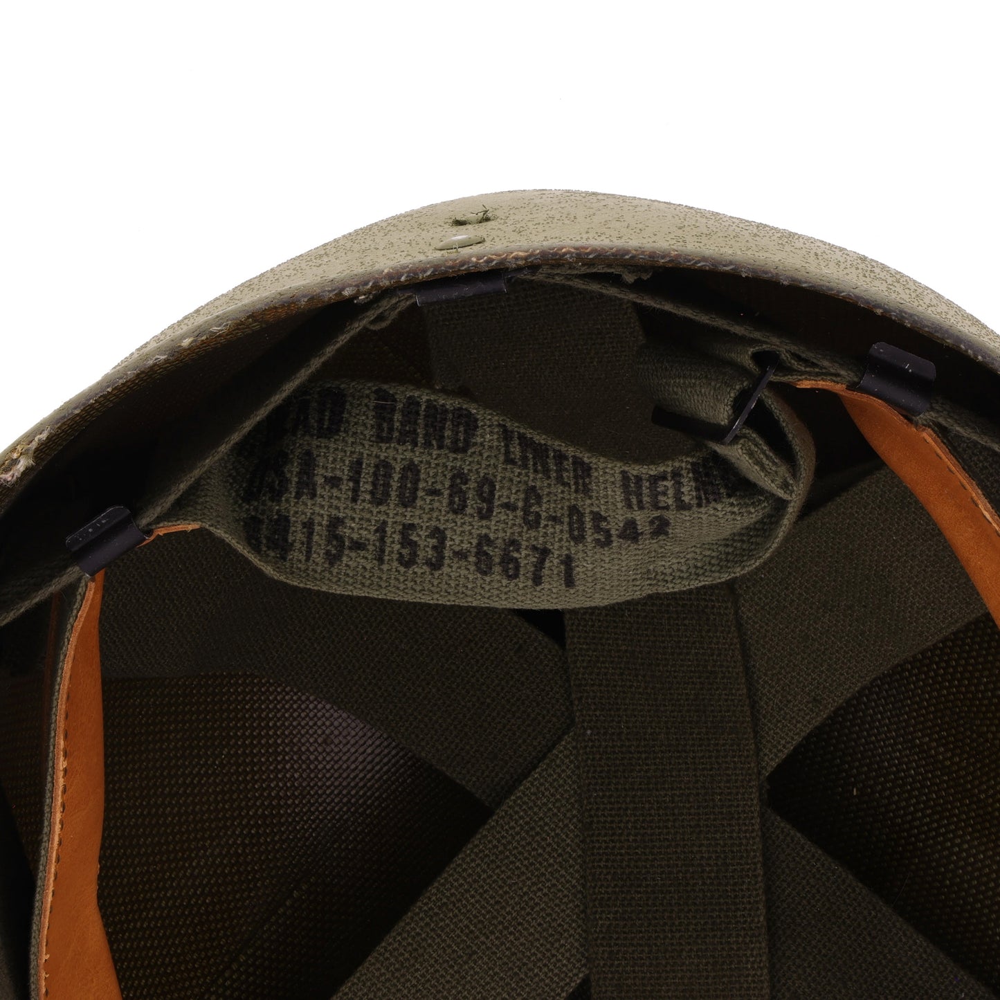 Vietnam War U.S. M-1 Helmet Liner with Headband (1965-69)