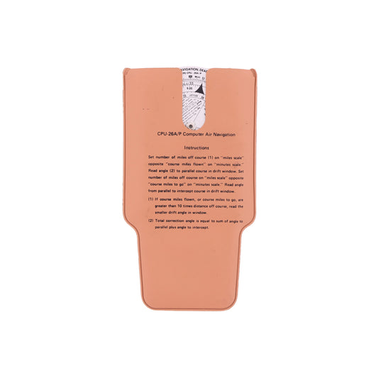 Vietnam War USAF Type CPU-26A/P Dead Reckoning Air Navigation Computer with Pouch