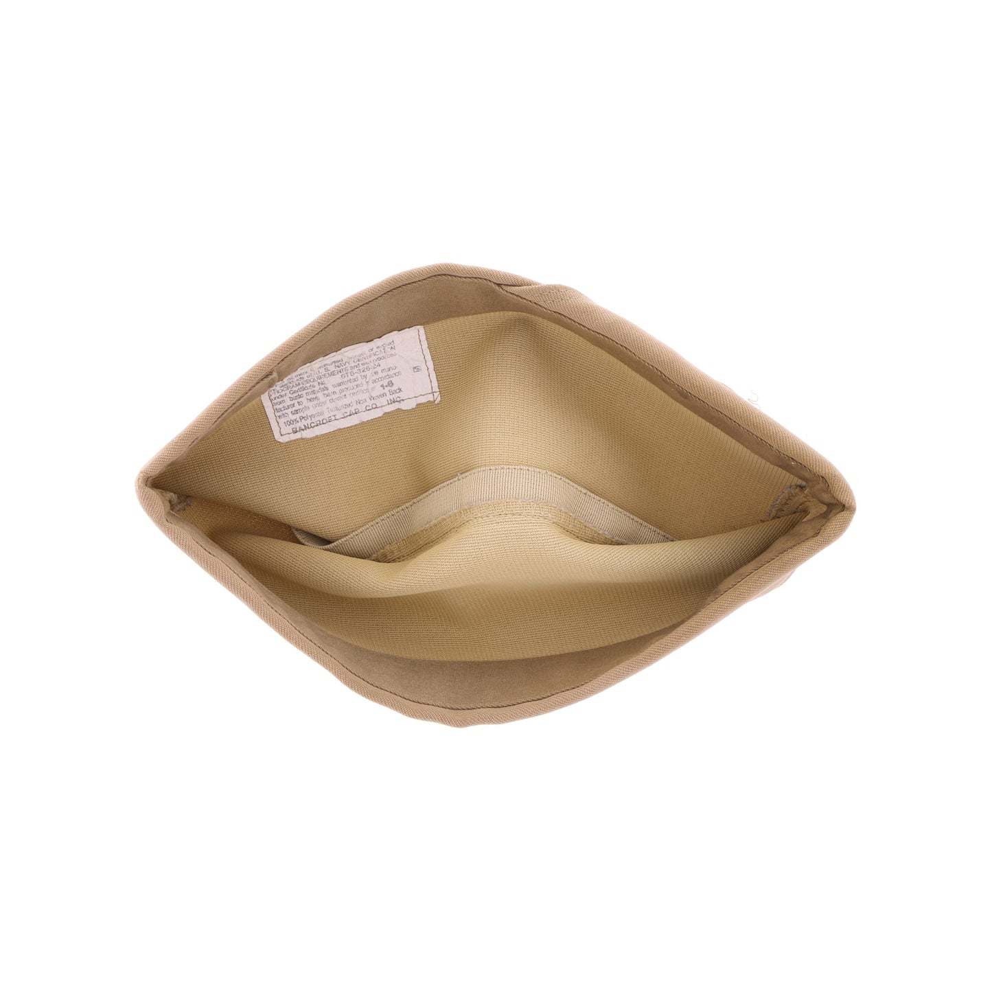 Vietnam War USN Officer's Khaki Garrison Cap by Bancroft Cap Co.