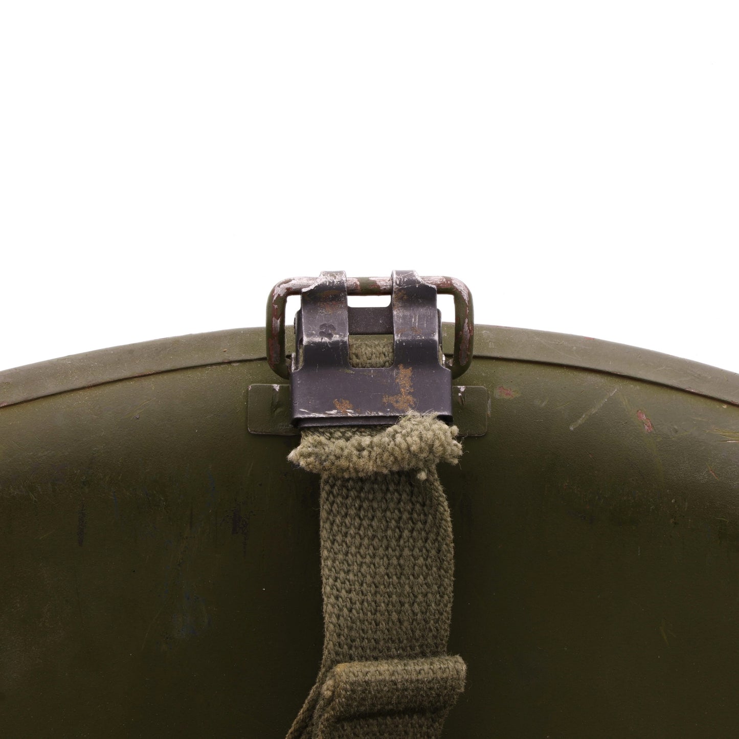 Vietnam War U.S. Ingersoll Swivel Loop M-1 Helmet & Liner Set with Camouflage Cover & Foliage Band (1963-68)