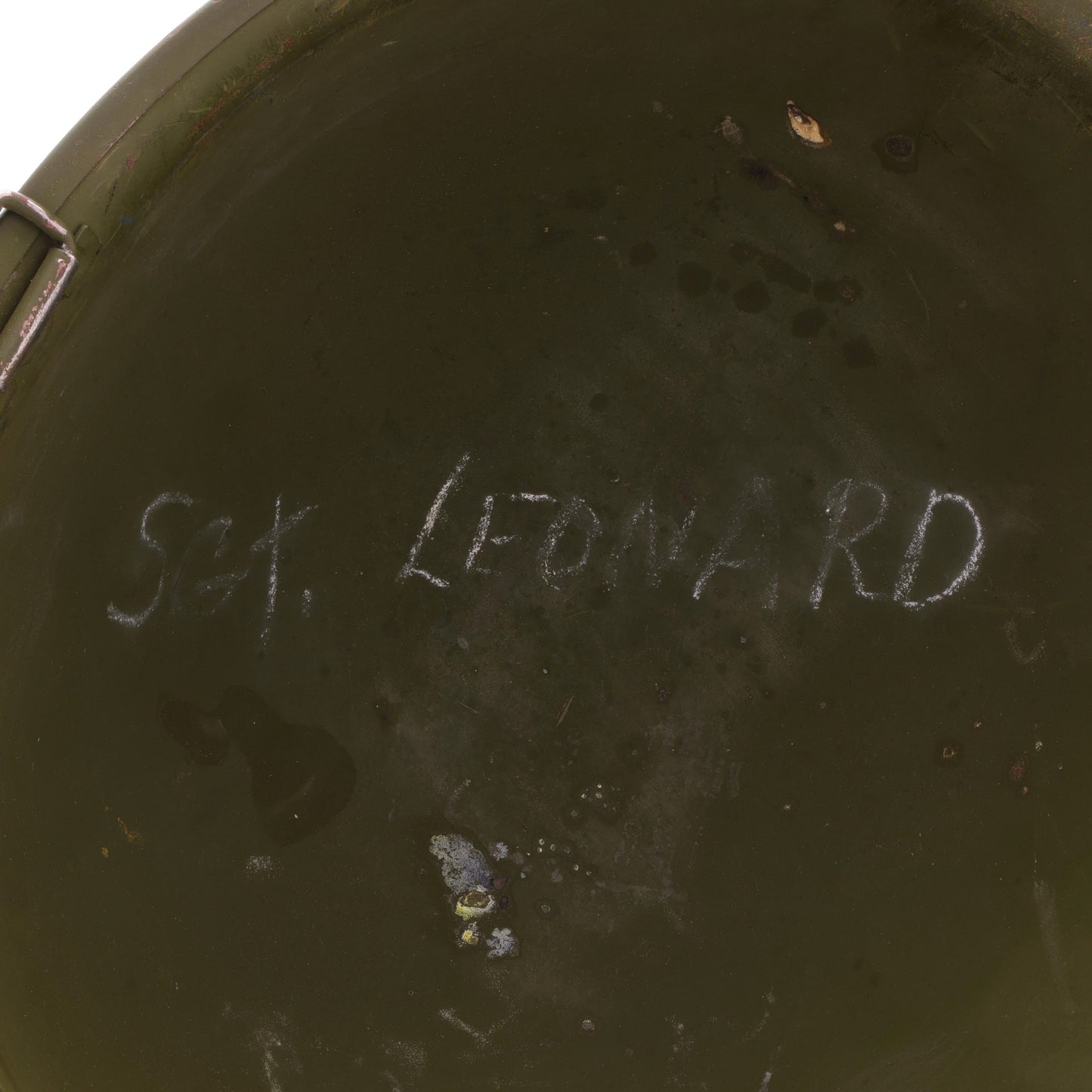 Vietnam War U.S. Ingersoll Swivel Loop M-1 Helmet & Liner Set with Camouflage Cover & Foliage Band (1963-68)