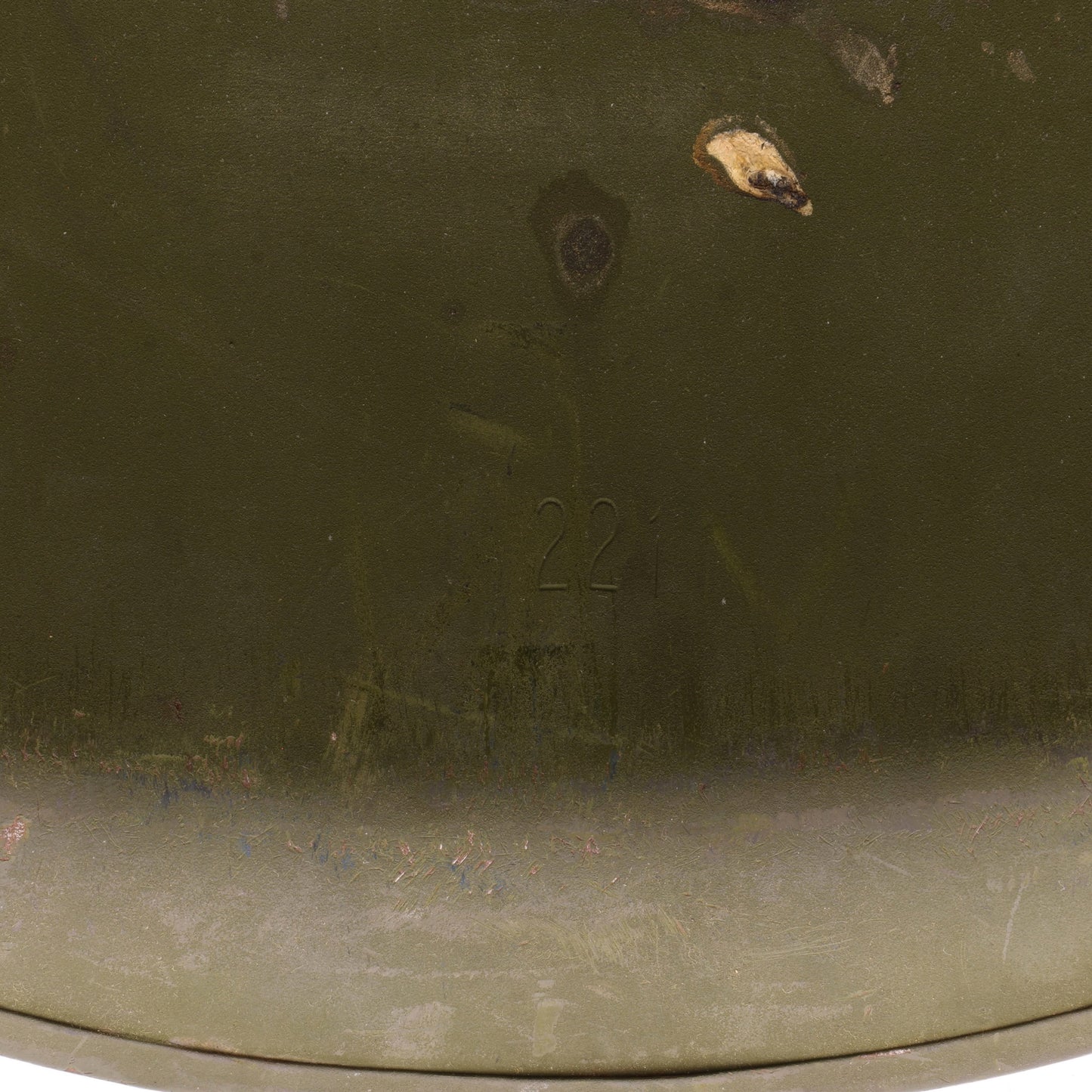 Vietnam War U.S. Ingersoll Swivel Loop M-1 Helmet & Liner Set with Camouflage Cover & Foliage Band (1963-68)