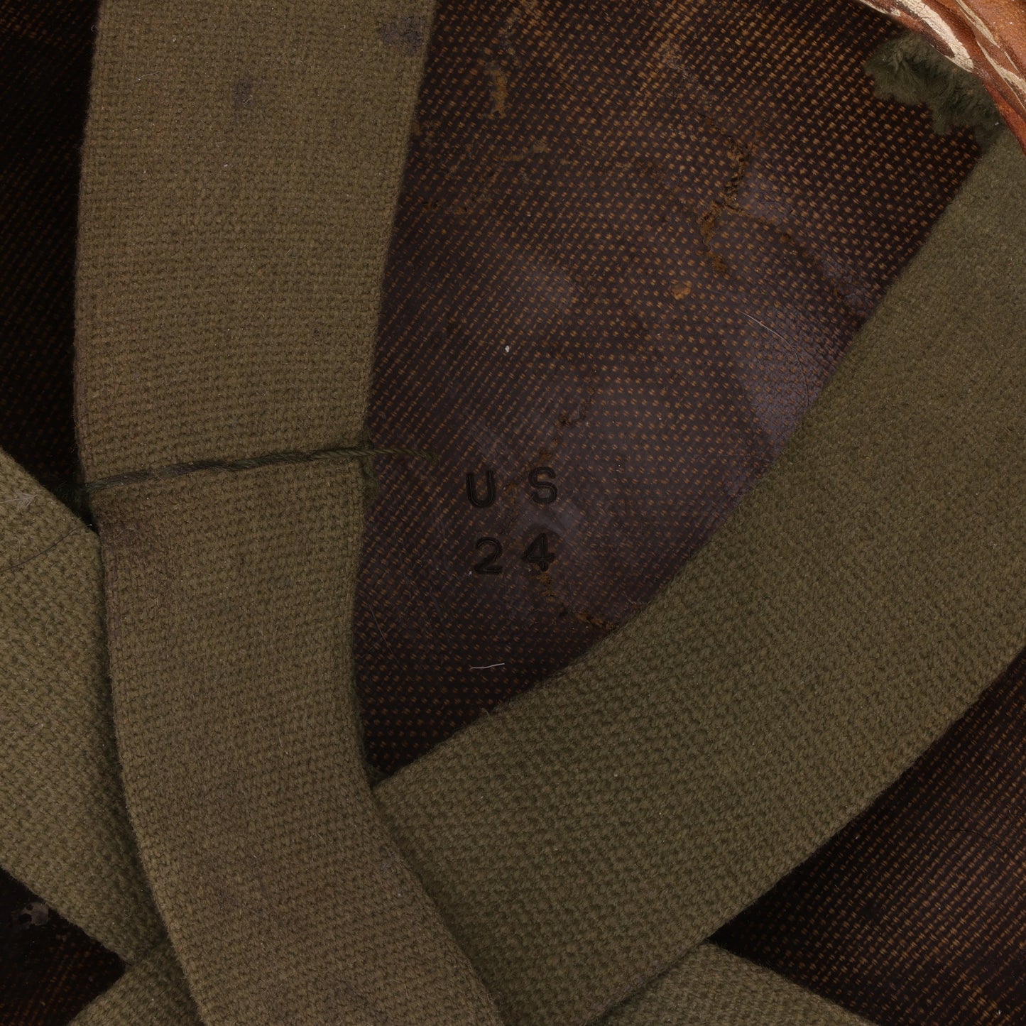 Vietnam War U.S. Ingersoll Swivel Loop M-1 Helmet & Liner Set with Camouflage Cover & Foliage Band (1964-68)