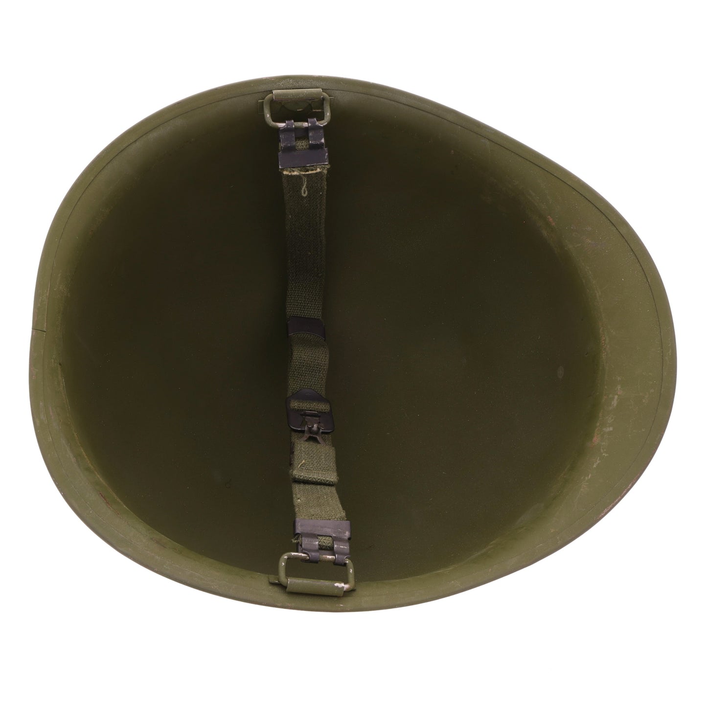 Vietnam War U.S. Ingersoll Swivel Loop M-1 Helmet & Liner Set with Camouflage Cover & Foliage Band (1964-68)