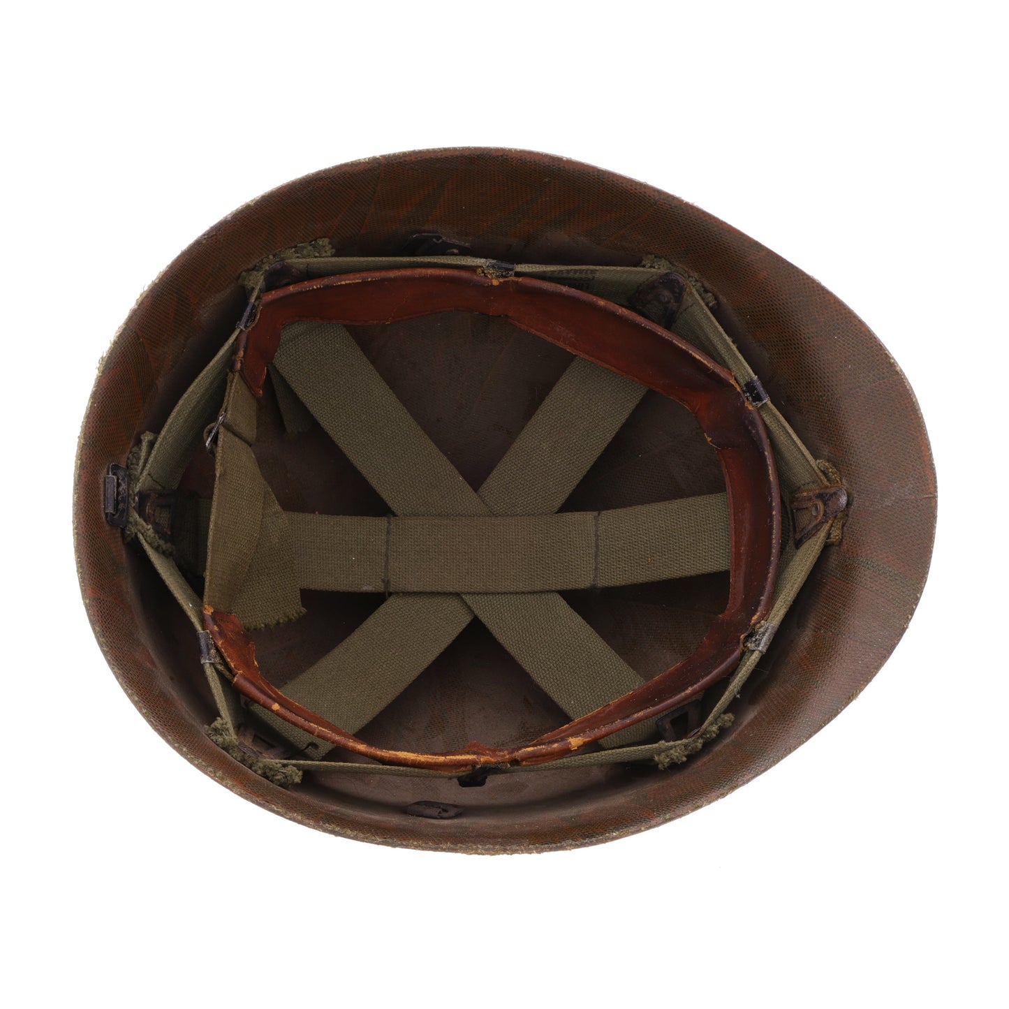 Vietnam War U.S. M-1 Helmet Liner with Pre-War "Sawtooth" Headband (1967)