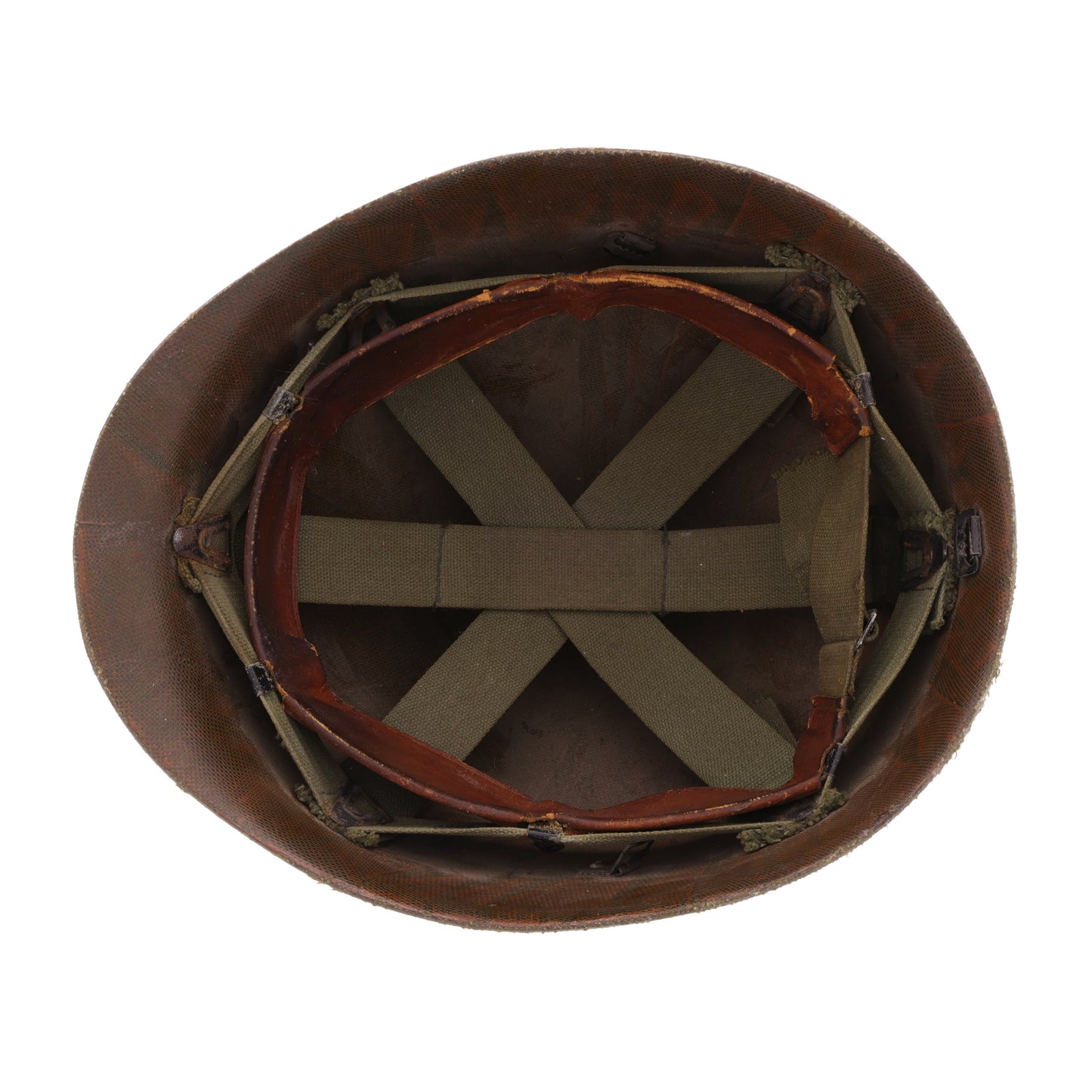 Vietnam War U.S. M-1 Helmet Liner with Pre-War "Sawtooth" Headband (1967)