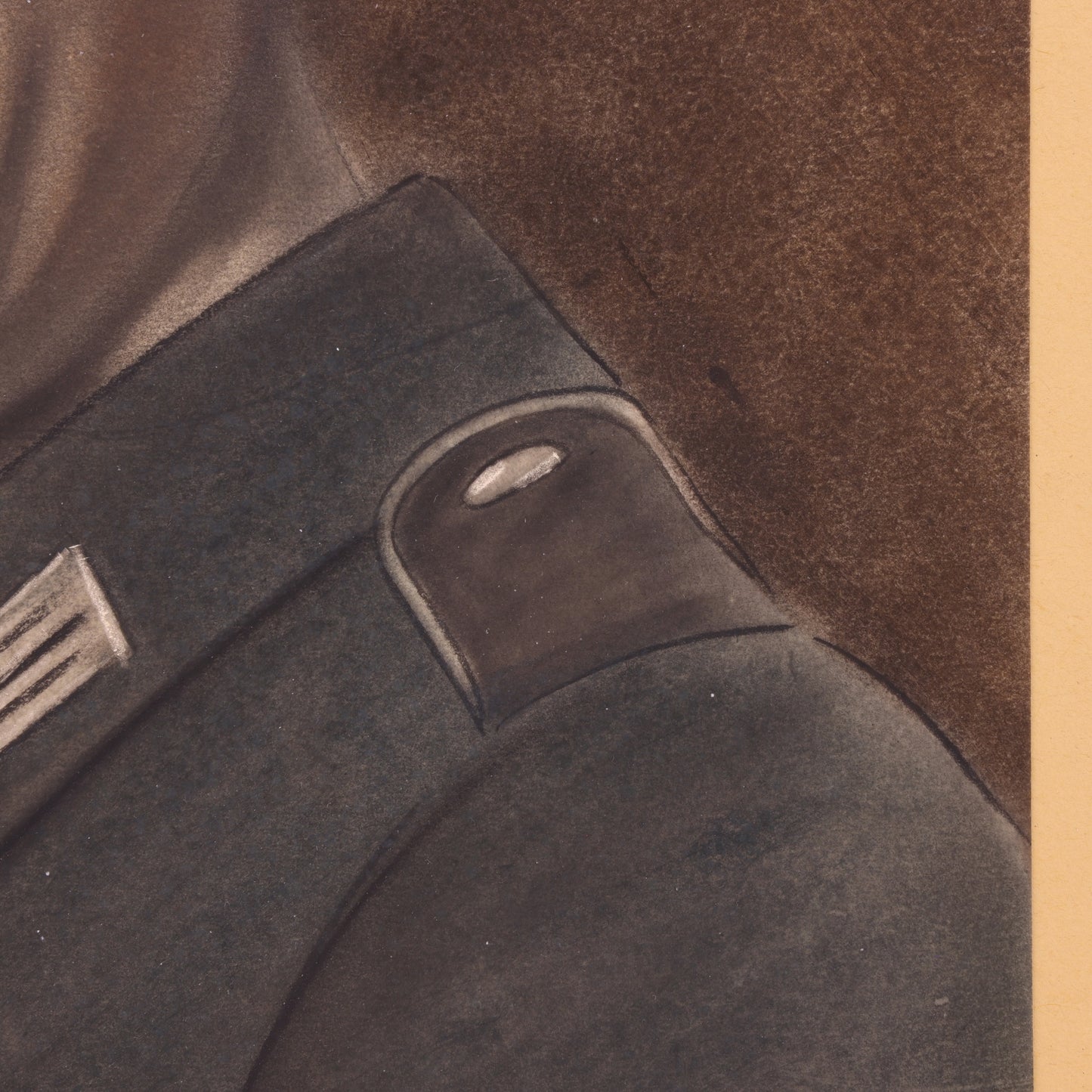 Close-up of a textured surface with a brown and black color scheme