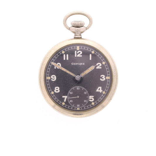 WWII German Private Purchase Dienstuhr Pocket Watch by Glycine (Swiss-Made)