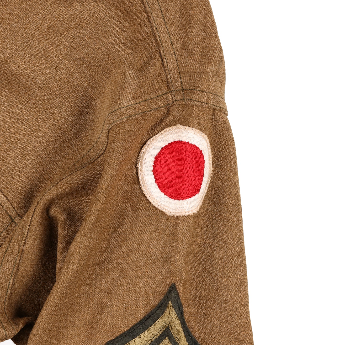WWII U.S. Army 37th Infantry Division T/5's M37 Wool Service Shirt Marked with Laundry Number (Size 15 x 33)