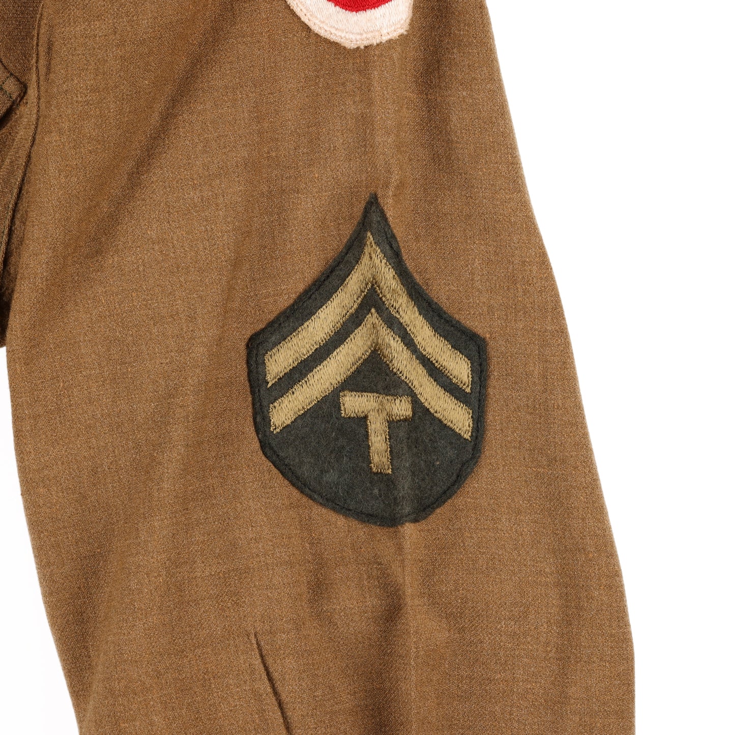 WWII U.S. Army 37th Infantry Division T/5's M37 Wool Service Shirt Marked with Laundry Number (Size 15 x 33)