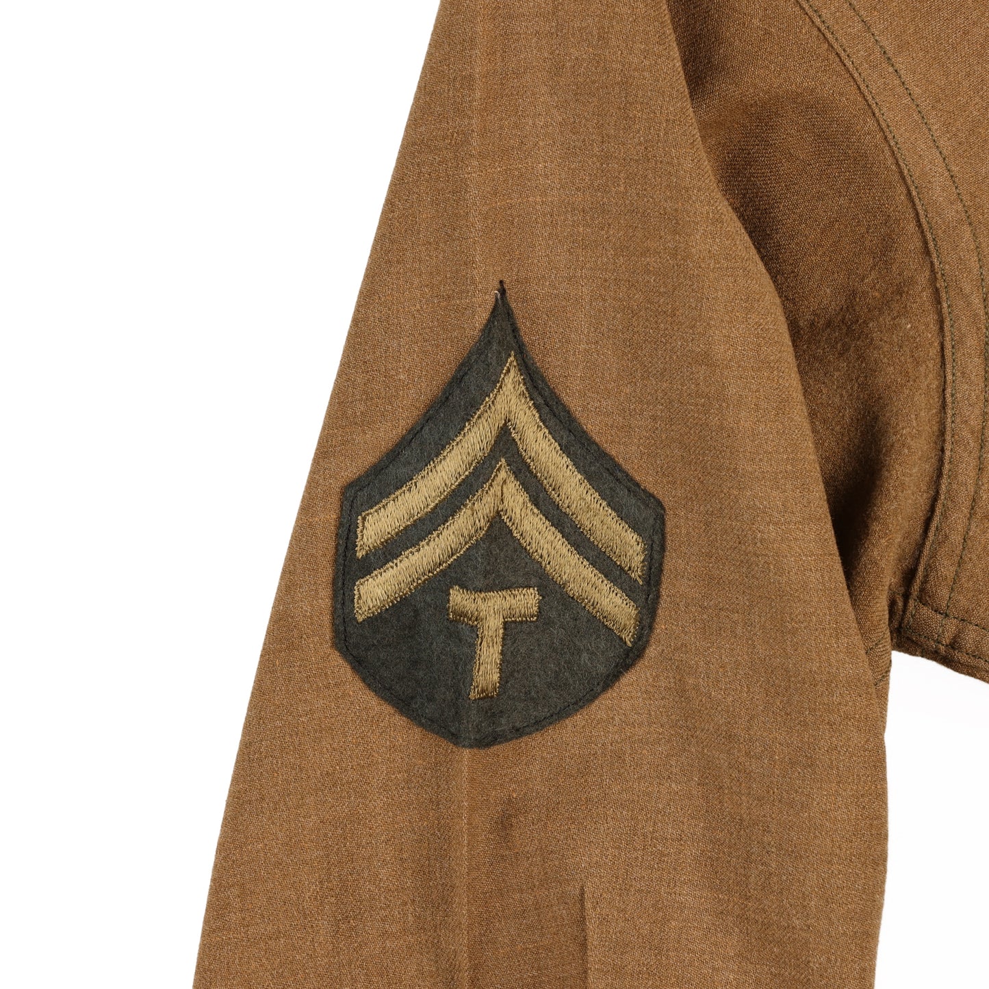 WWII U.S. Army 37th Infantry Division T/5's M37 Wool Service Shirt Marked with Laundry Number (Size 15 x 33)