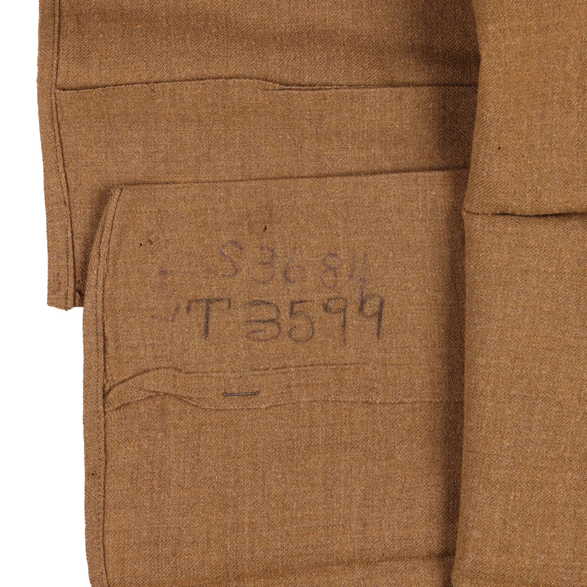 WWII U.S. Army 4th Infantry Division Corporal's M37 Wool Service Shirt with Gas Flap Marked with Laundry Numbers