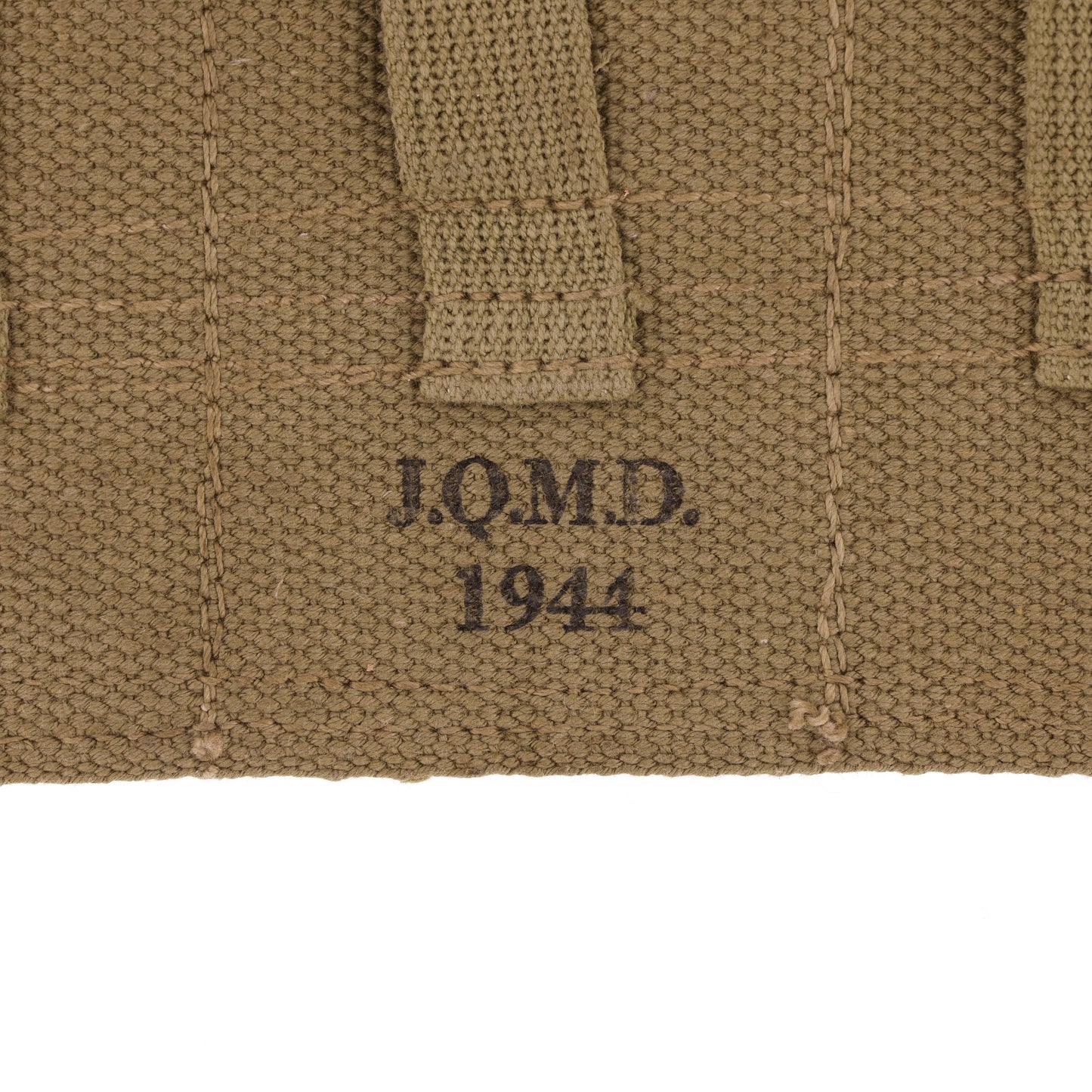 WWII U.S. Army 5-Cell Grenade Pouch by J.Q.M.D. (1944)